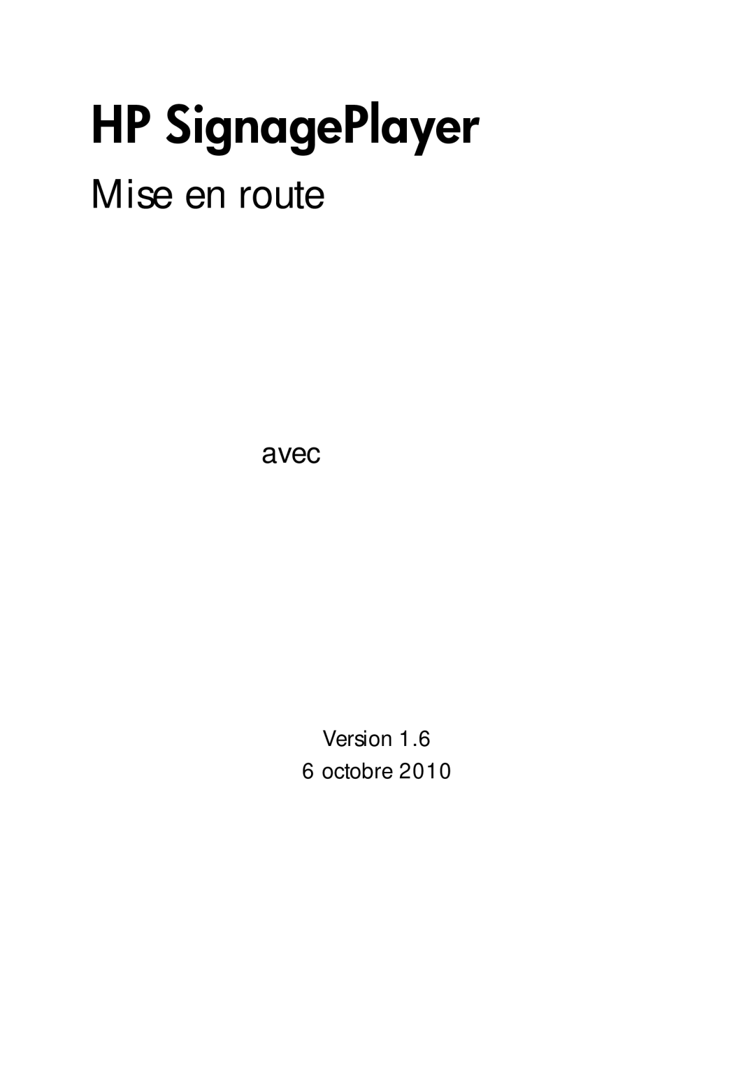 HP mp8000r Base Model manual Mise en route 