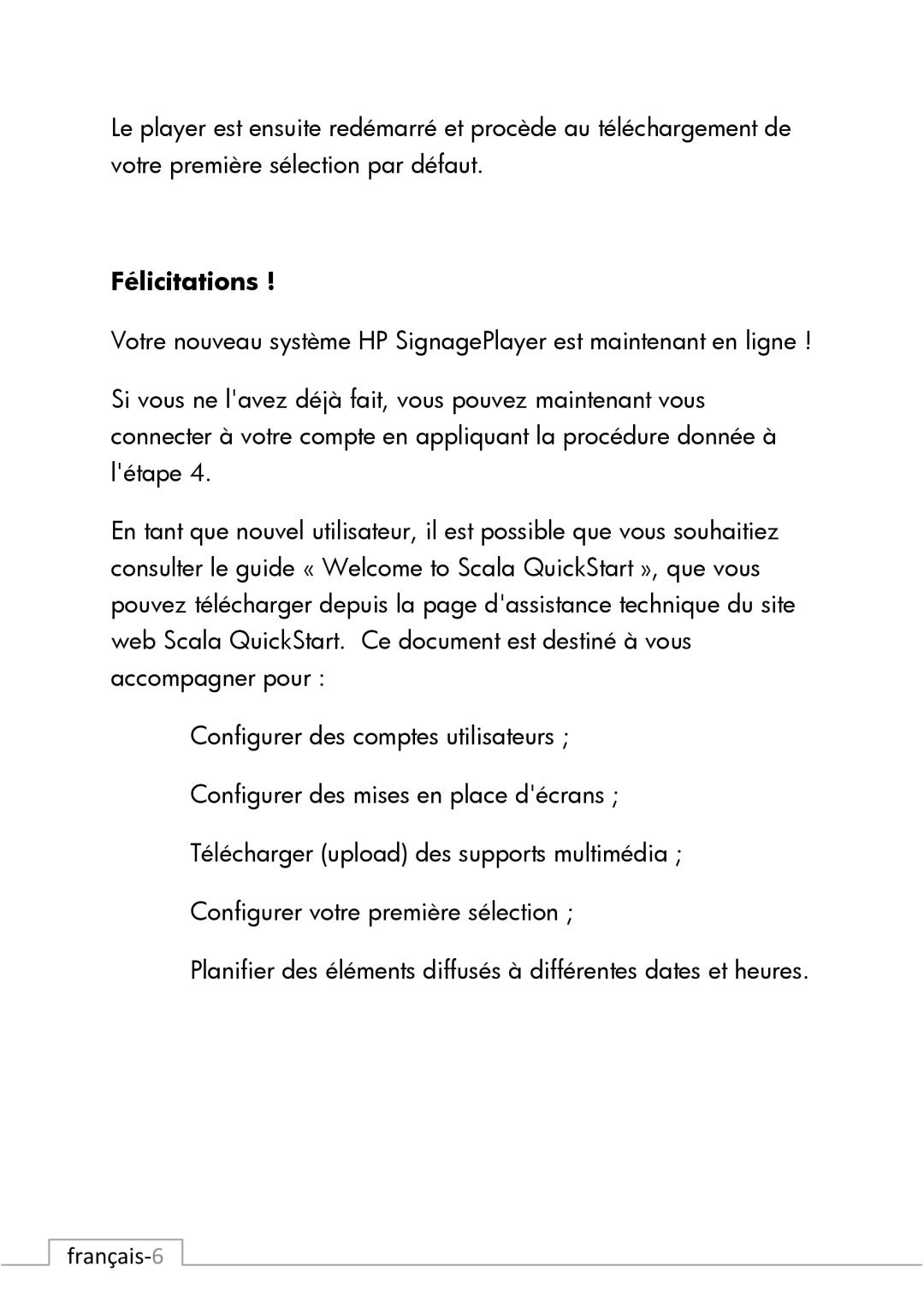 HP mp8000r Base Model manual Félicitations 