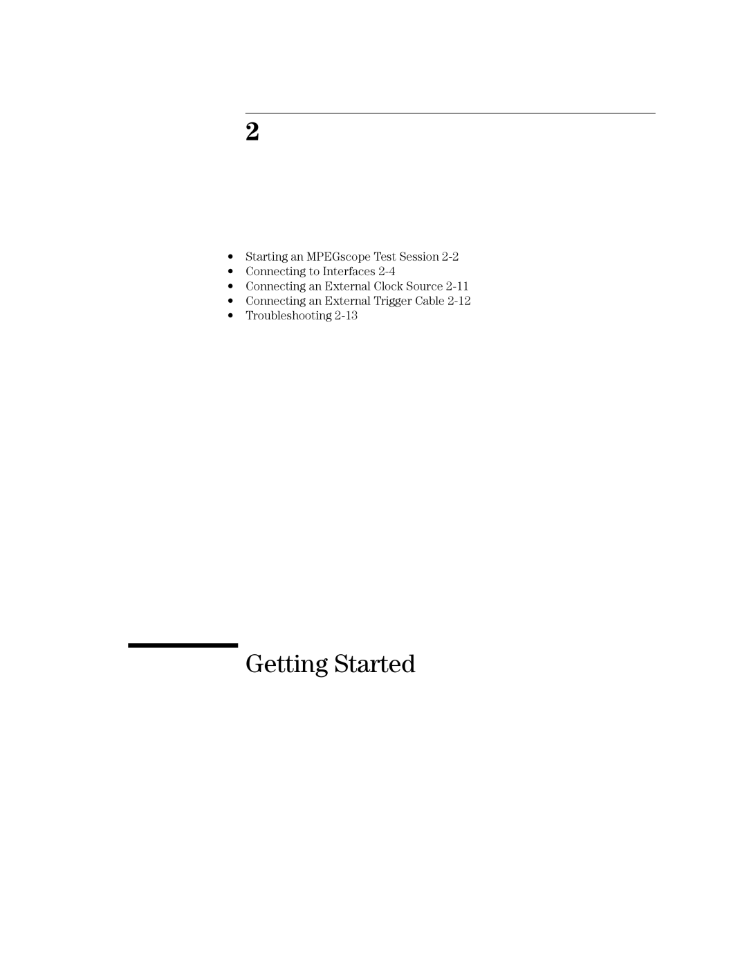 HP MPEGscope manual Getting Started 