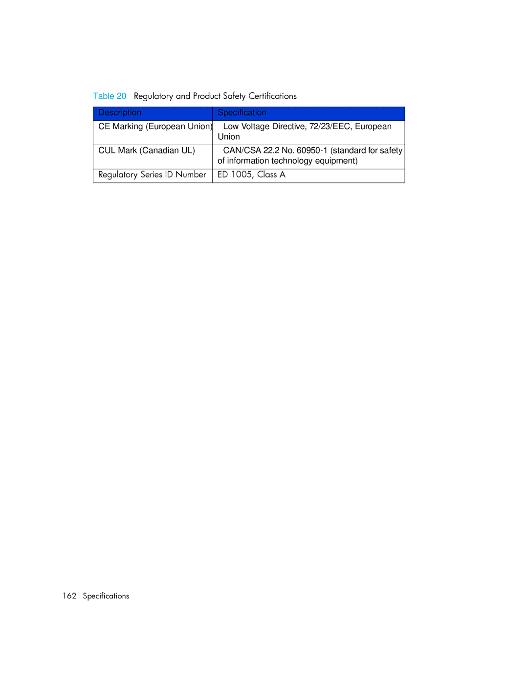 HP MSL6000 manual Specifications 