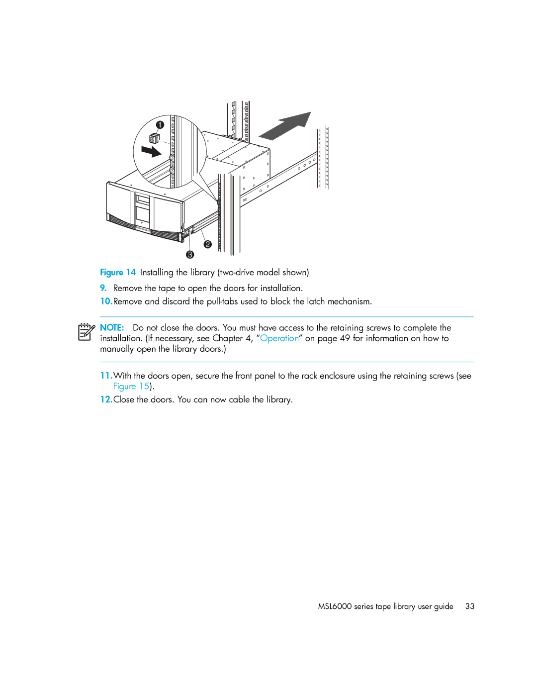 HP manual MSL6000 series tape library user guide 