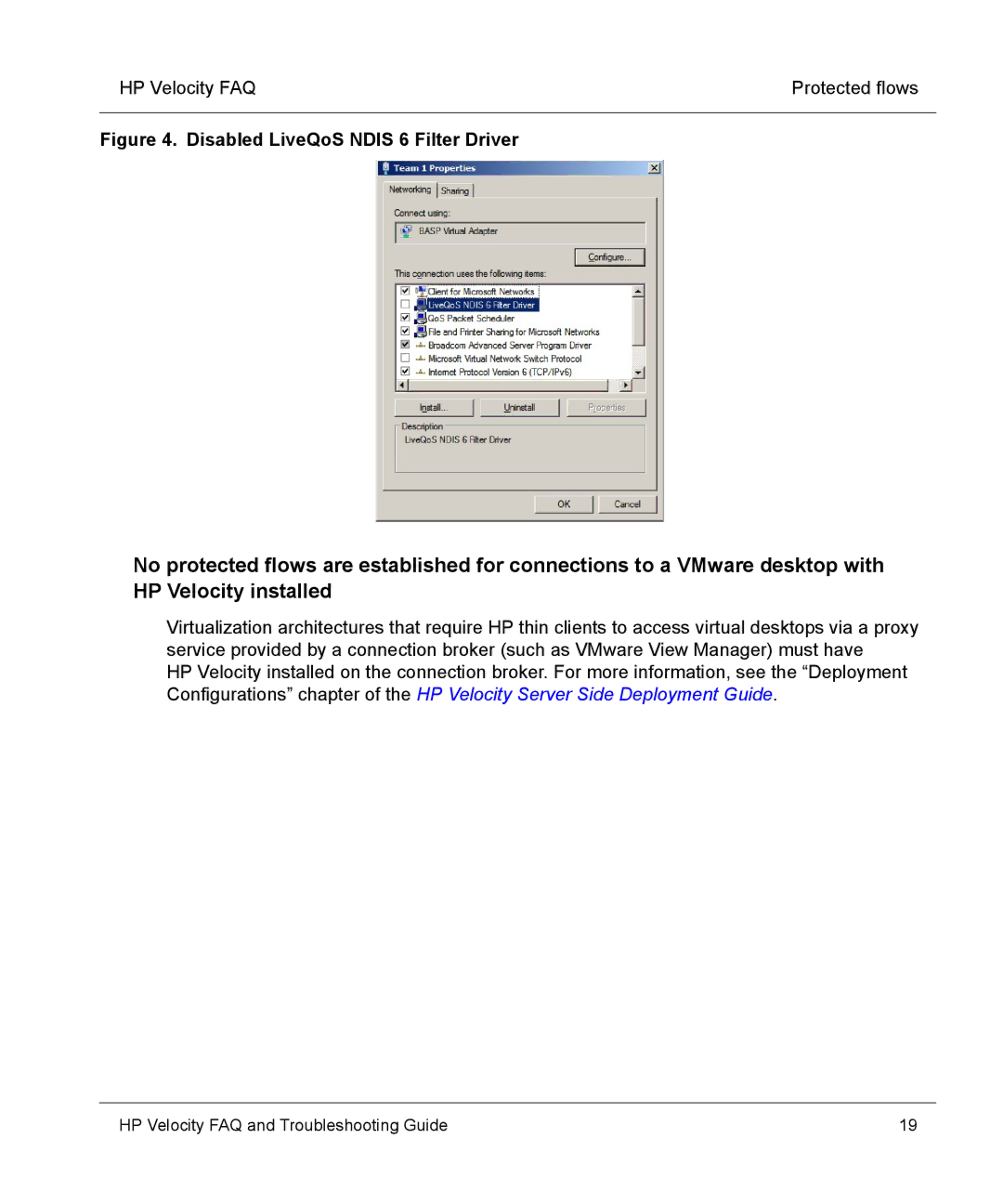 HP mt40 Mobile manual Disabled LiveQoS Ndis 6 Filter Driver 