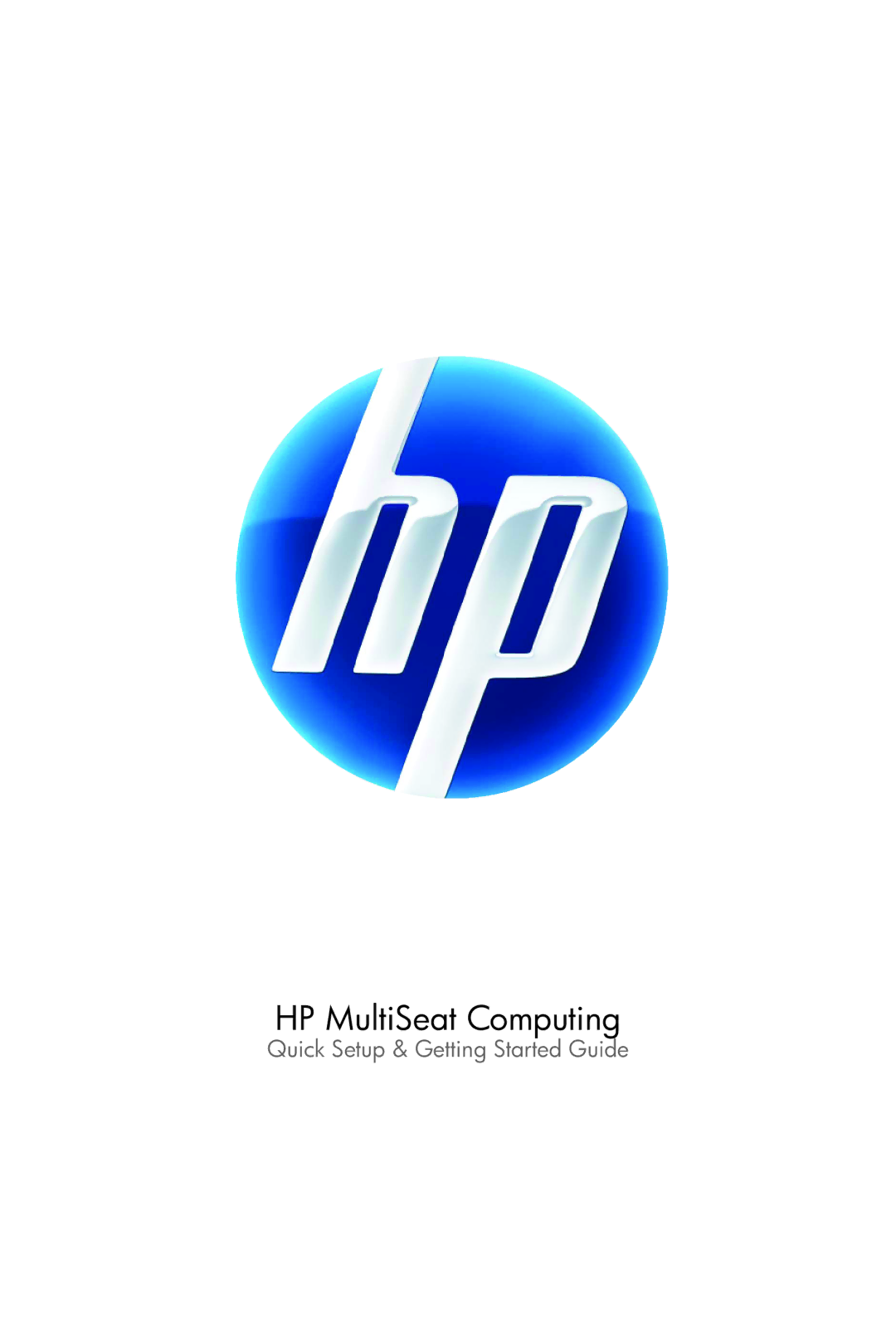 HP MultiSeat ms6000 manual HP MultiSeat Computing 