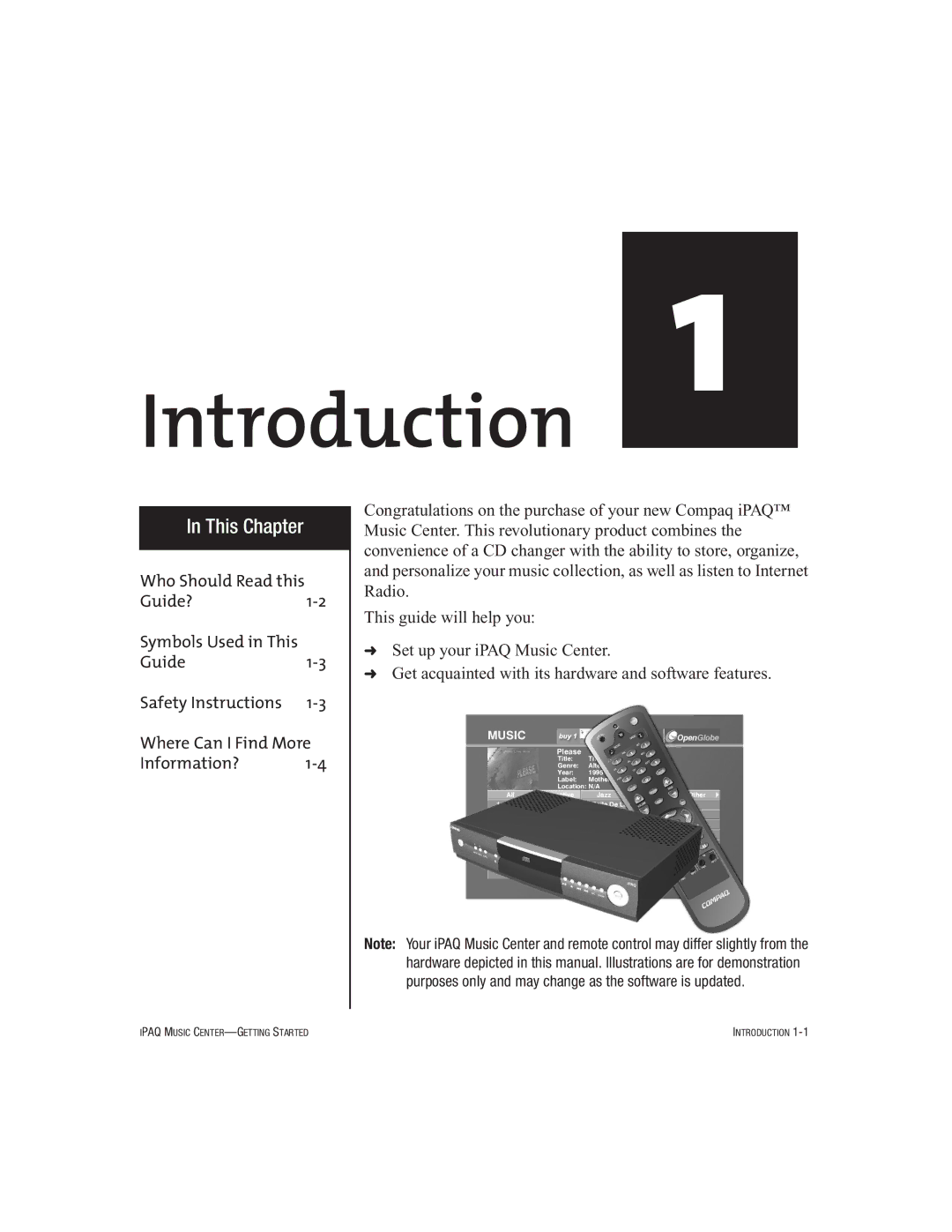 HP Music MC-1 manual Introduction, This Chapter 