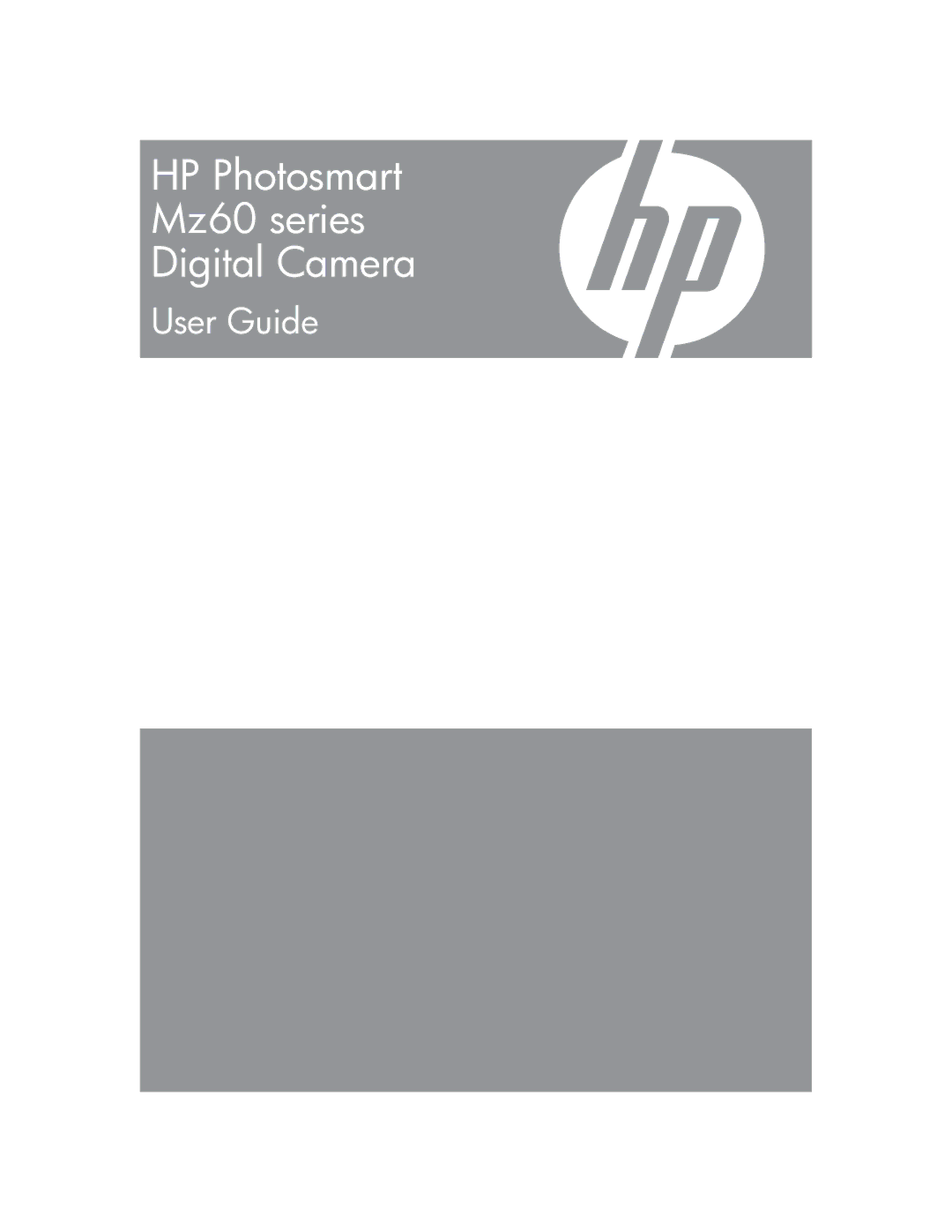 HP Mz67 manual HP Photosmart Mz60 series Digital Camera 