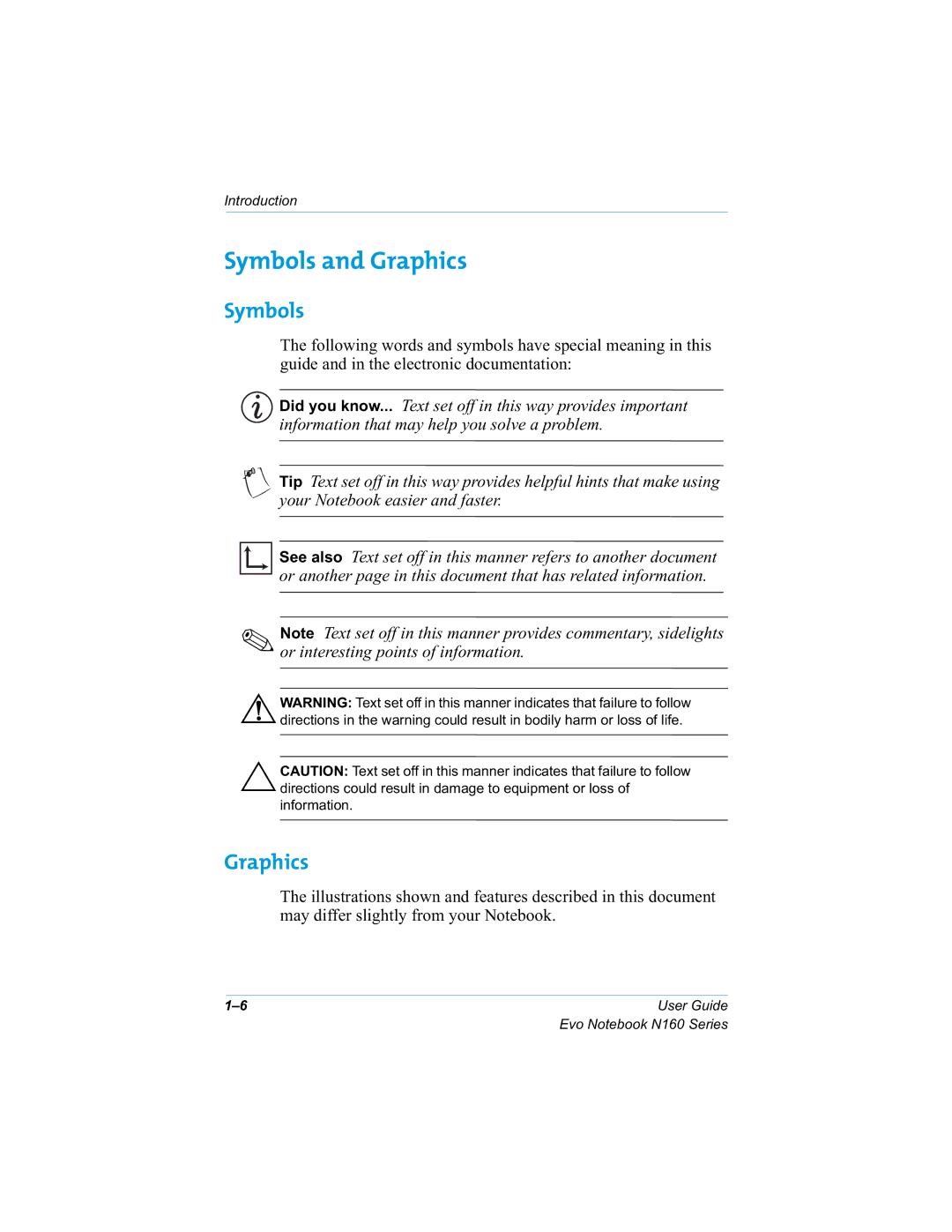 HP n160 manual Symbols and Graphics, Rulqwhuhvwlqjsrlqwvrilqirupdwlrq, Jxlghdqglqwkhhohfwurqlfgrfxphqwdwlrq 