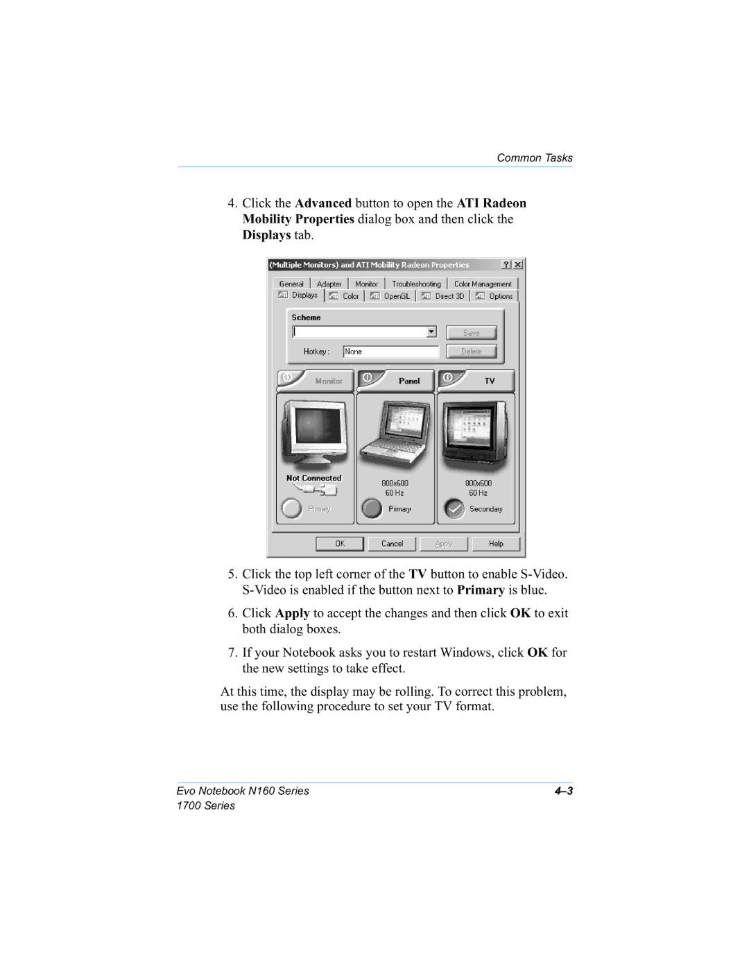 HP n160 manual Wkhqhzvhwwlqjvwrwdnhhiihfw, RXU1RWHERRNDVNV\RXWRUHVWDUWLQGRZVFOLFN2.IRU 