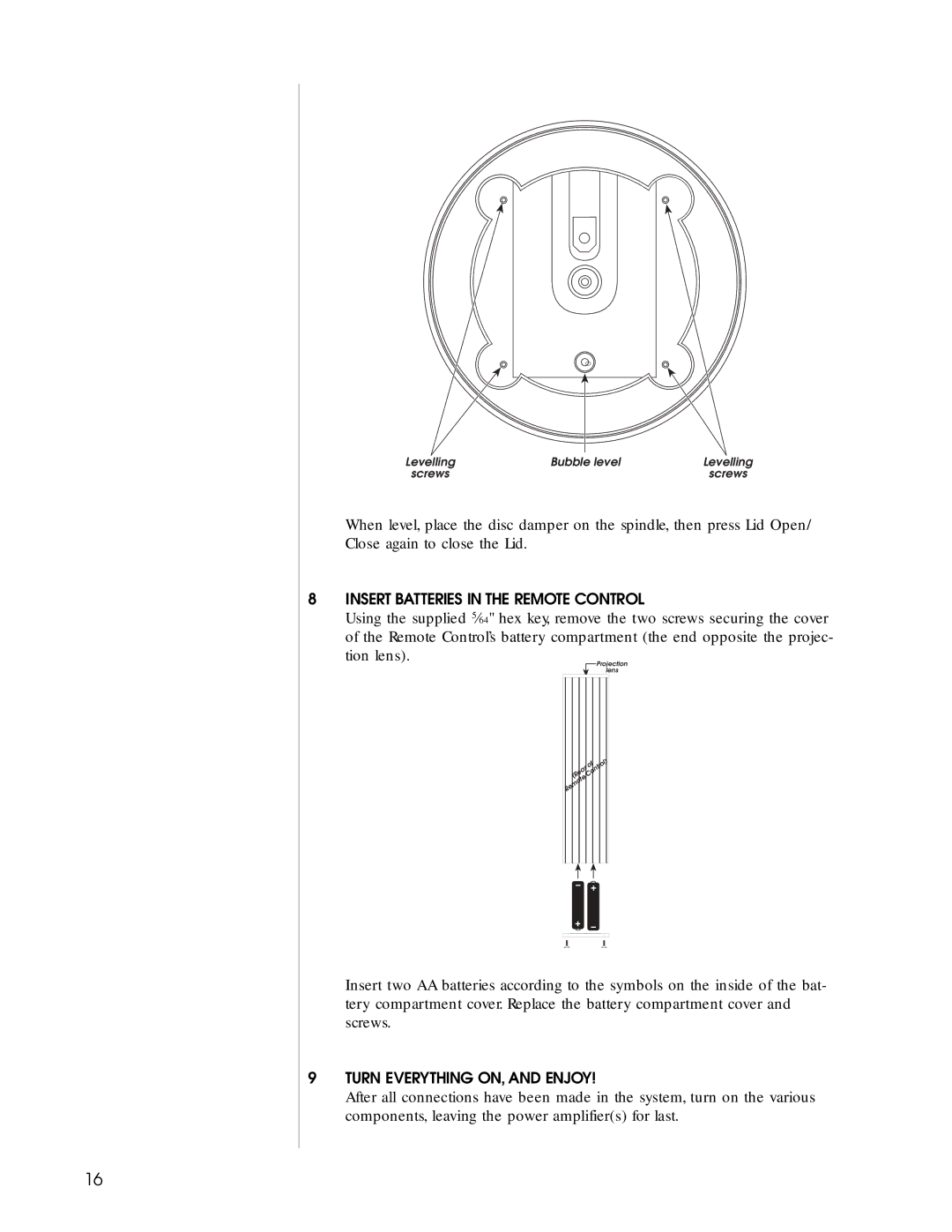 HP N31.5 manual Insert Batteries in the Remote Control 