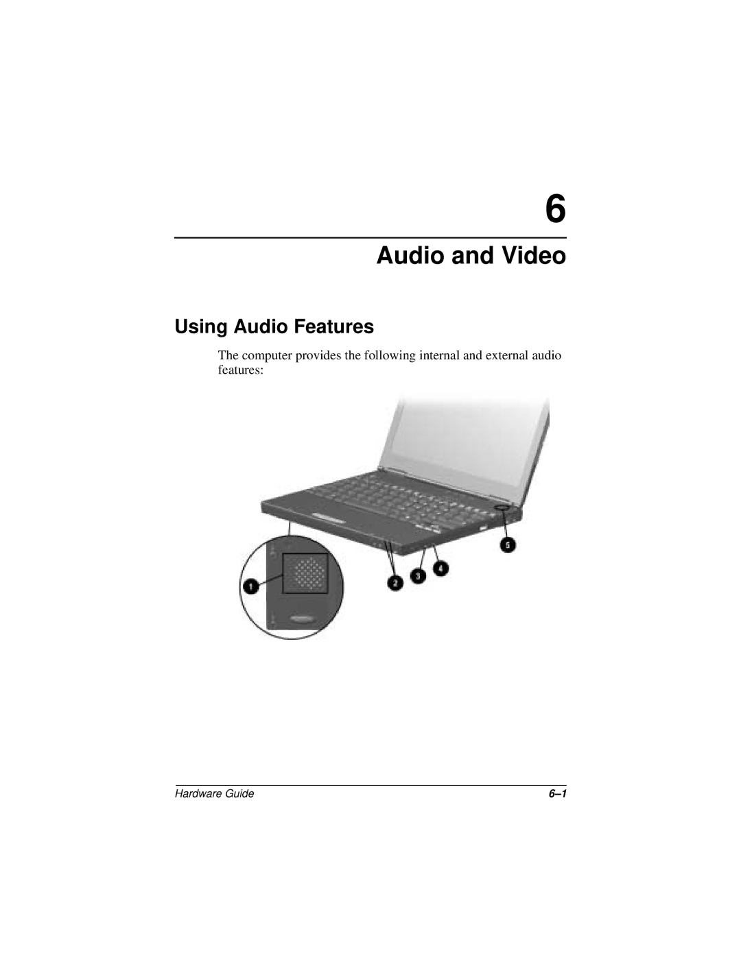 HP n400c manual Audio and Video, Using Audio Features 