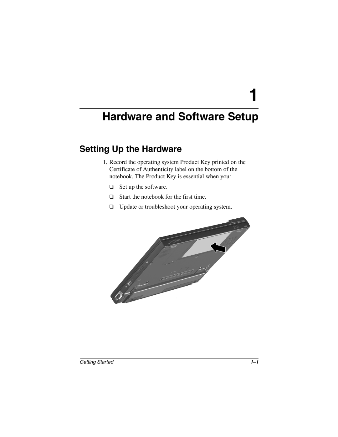 HP n410c manual Hardware and Software Setup, Setting Up the Hardware 