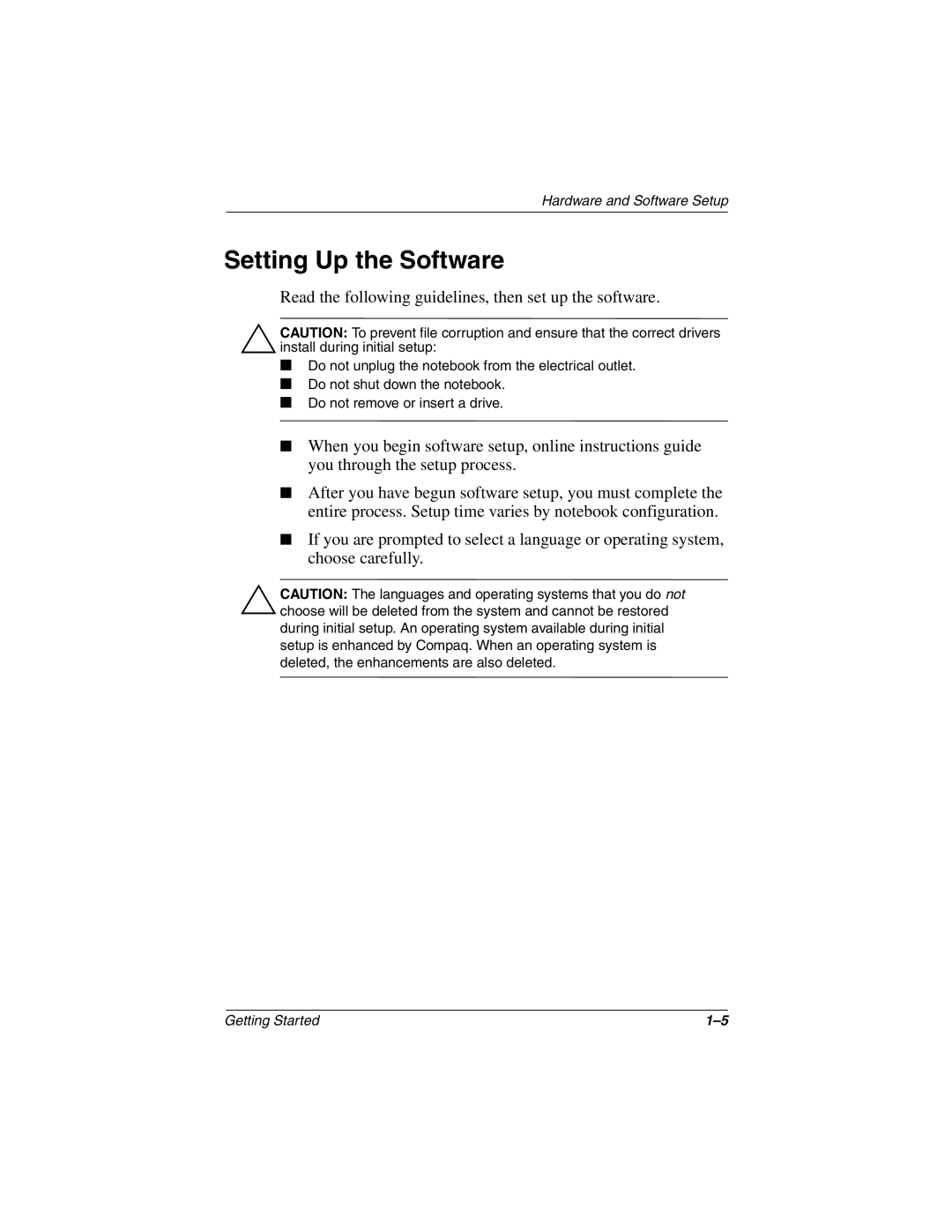 HP n410c manual Setting Up the Software, Read the following guidelines, then set up the software 