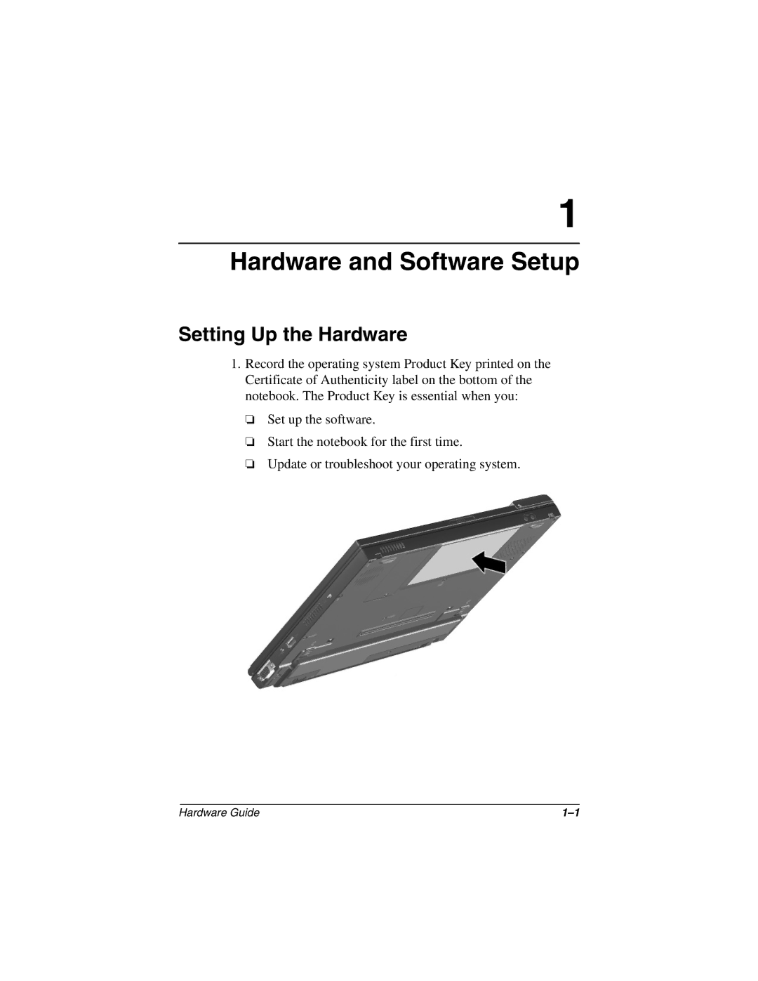 HP n410c manual Hardware and Software Setup, Setting Up the Hardware 