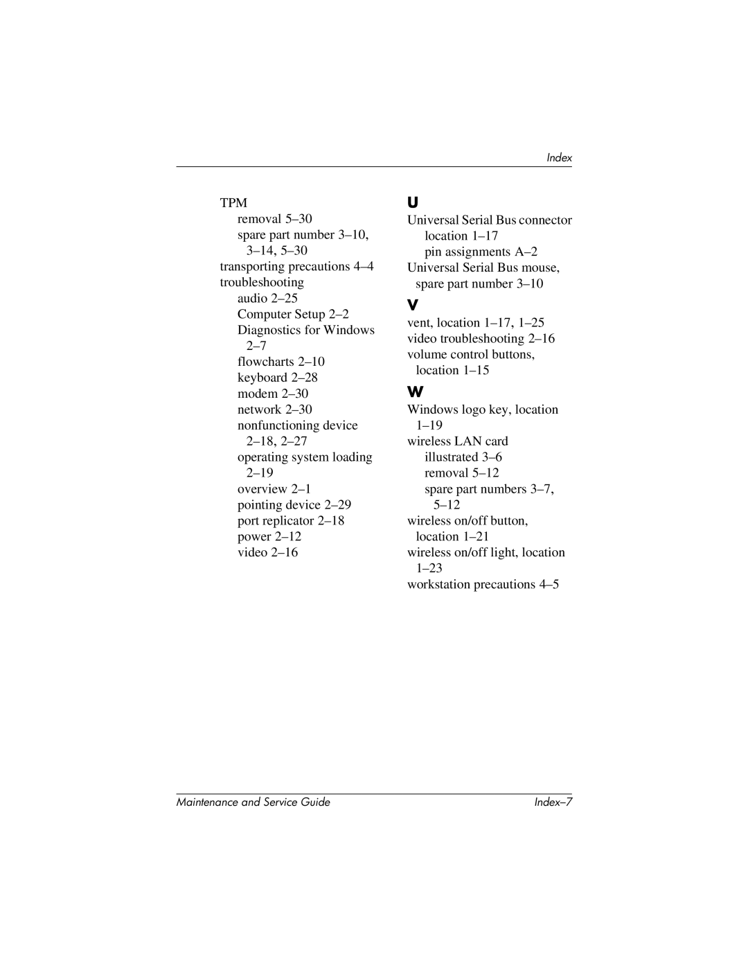 HP 335167-003, nc6000 manual Tpm 