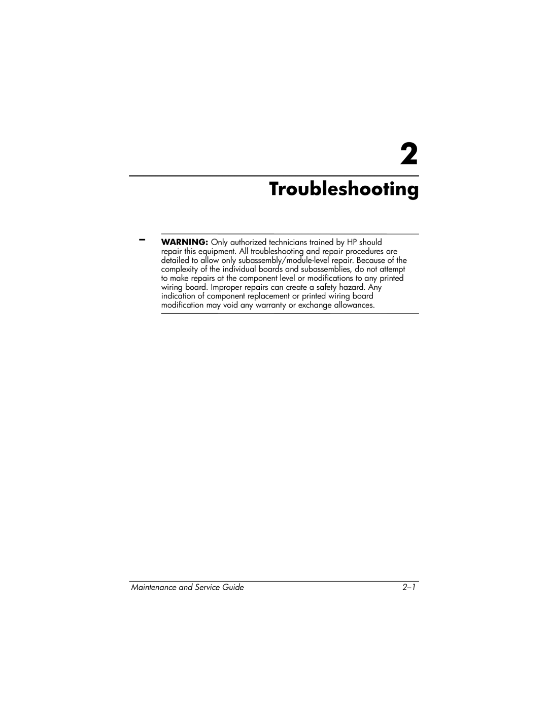 HP nc6000 manual Troubleshooting 