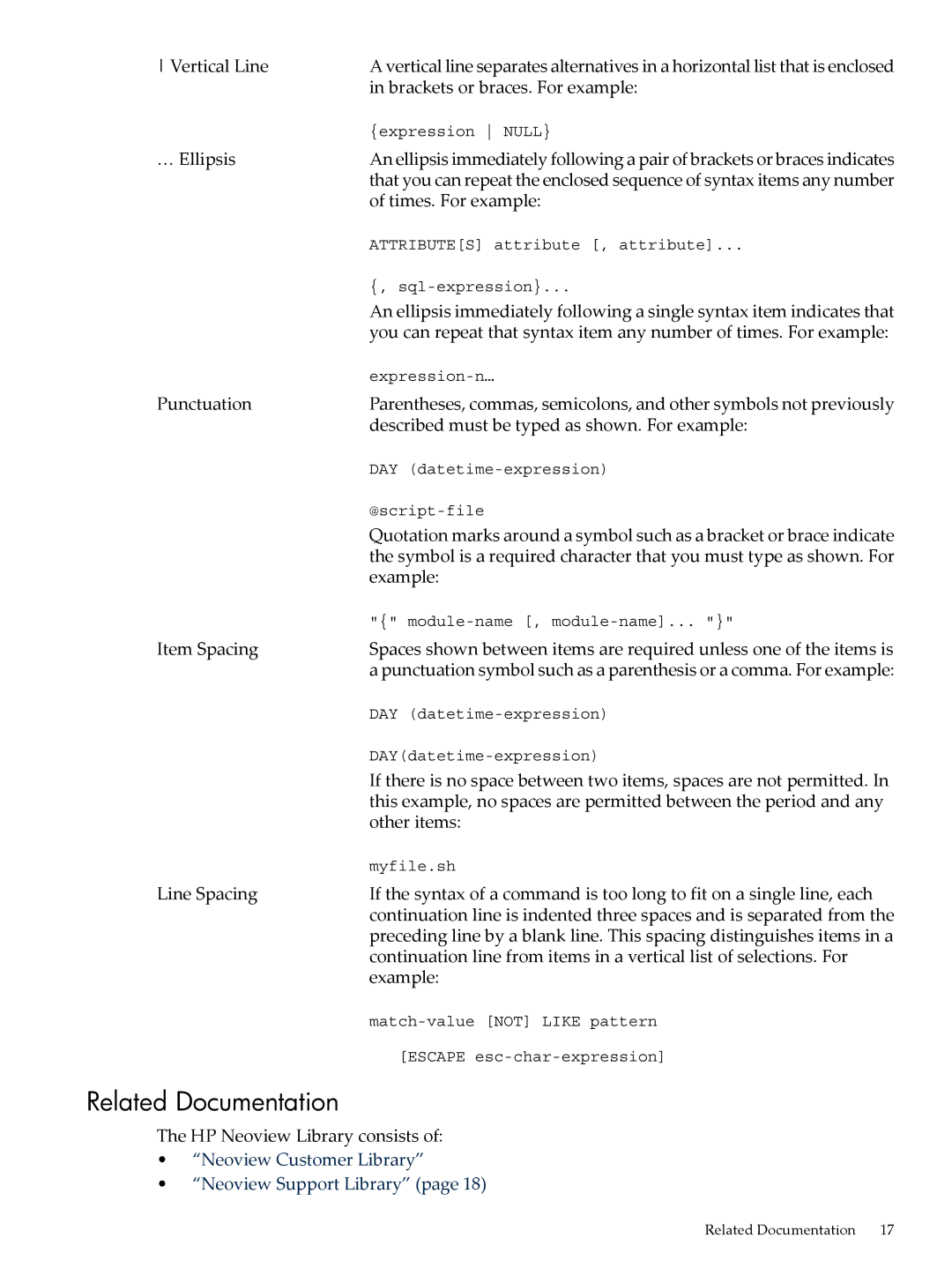 HP NEOVIEW 544530-001 manual Related Documentation 