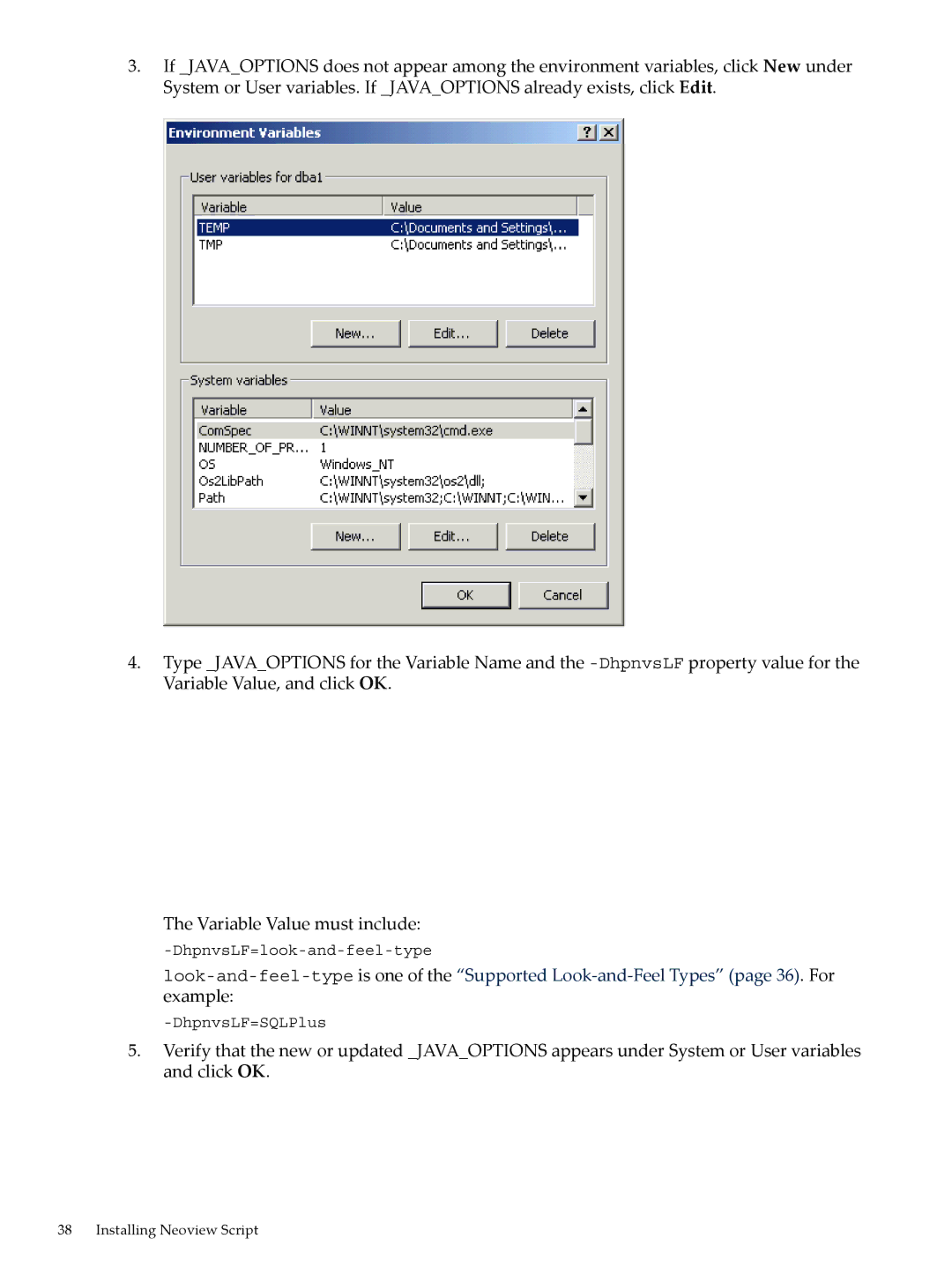 HP NEOVIEW 544530-001 manual DhpnvsLF=look-and-feel-type 