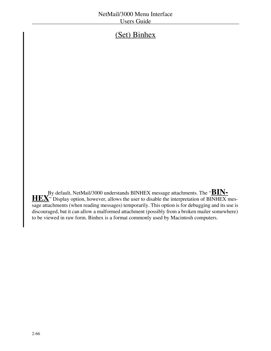 HP NetMail/3000 manual Set Binhex 