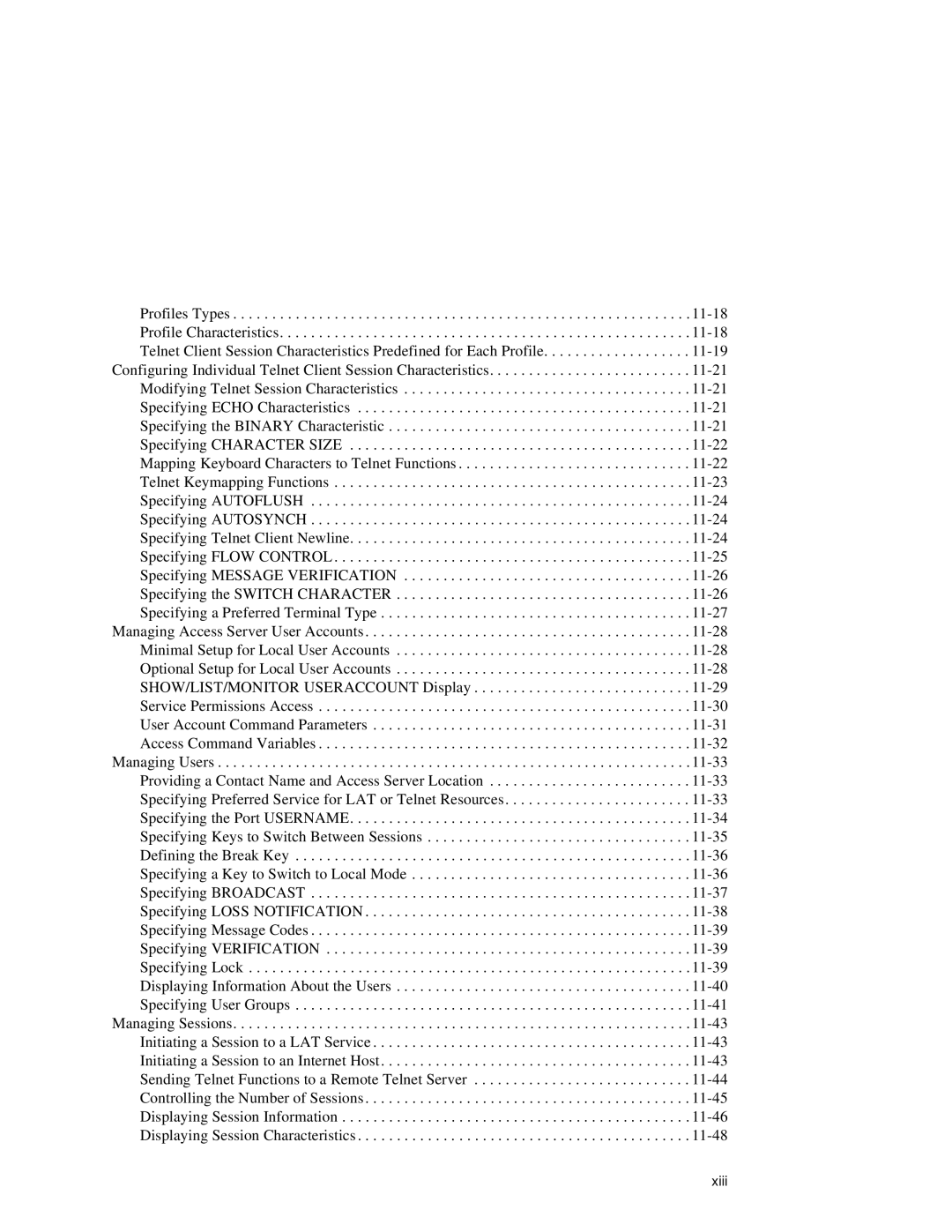 HP NetRider manual Xiii 