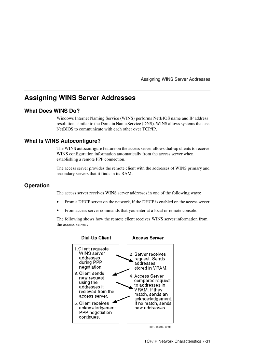 HP NetRider manual Assigning Wins Server Addresses, What Does Wins Do?, What Is Wins Autoconfigure?, Operation 