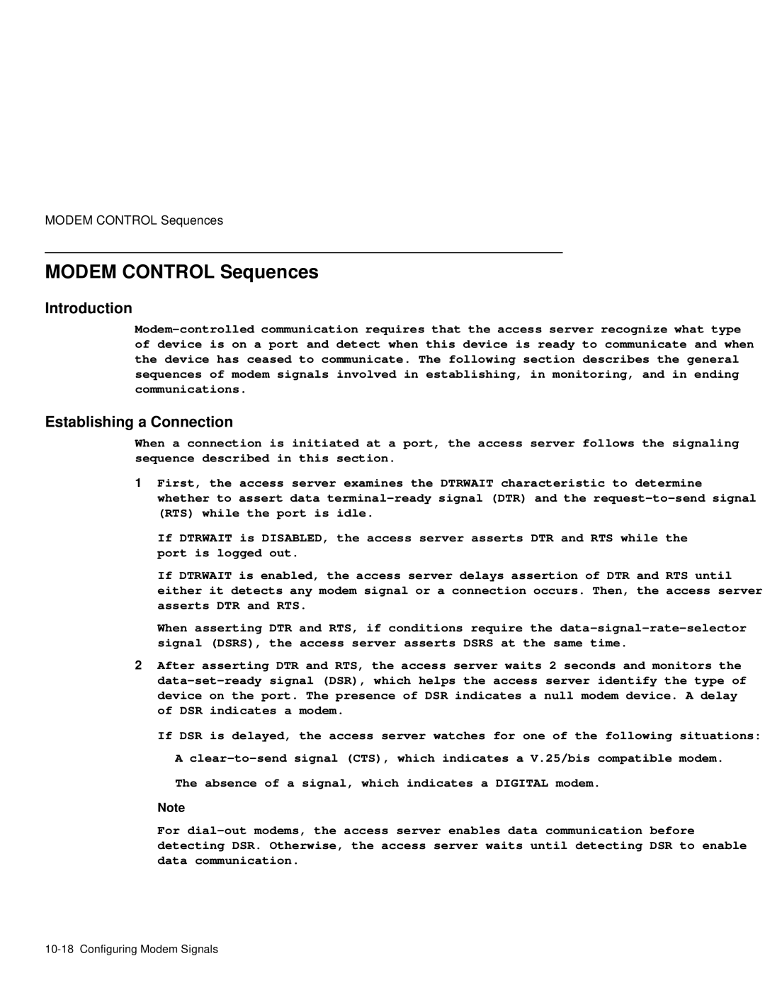 HP NetRider manual Modem Control Sequences, Establishing a Connection 