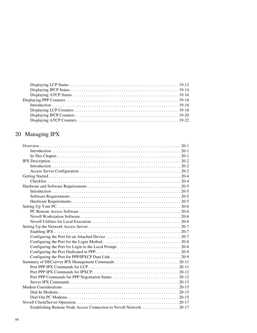 HP NetRider manual Managing IPX 