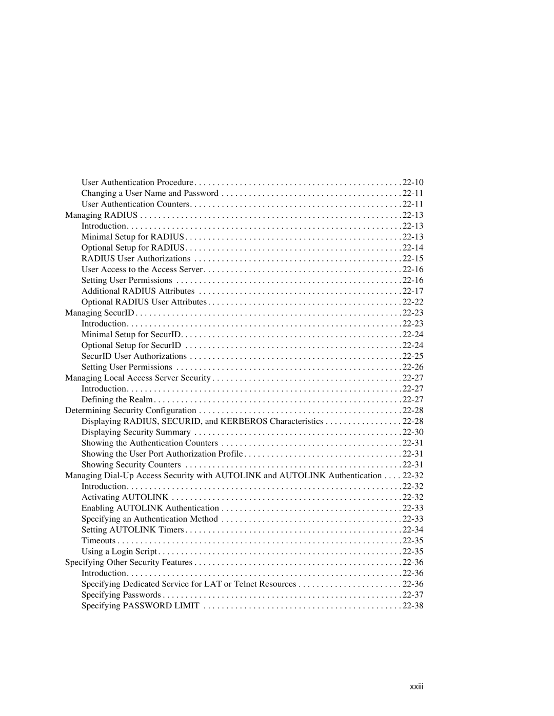 HP NetRider manual Xxiii 