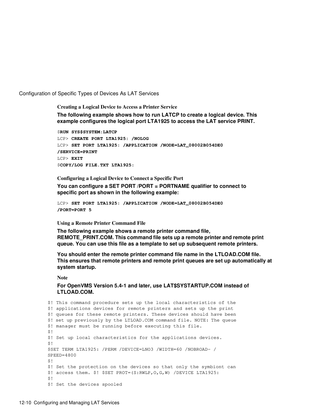 HP NetRider Creating a Logical Device to Access a Printer Service, Configuring a Logical Device to Connect a Specific Port 