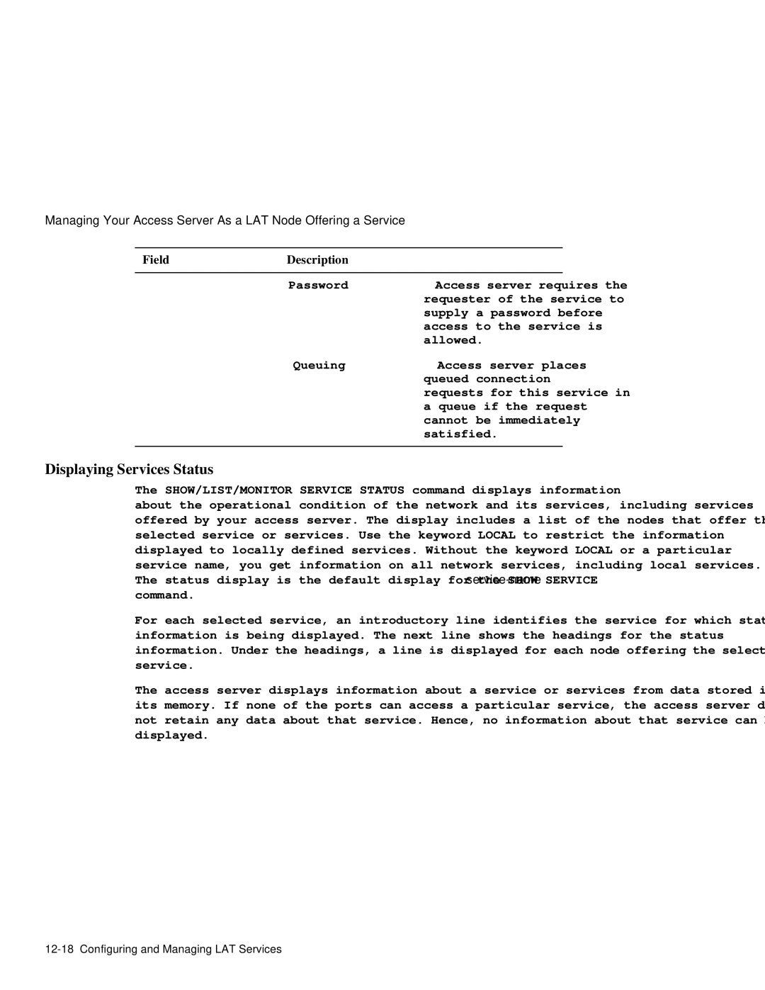 HP NetRider manual Displaying Services Status 