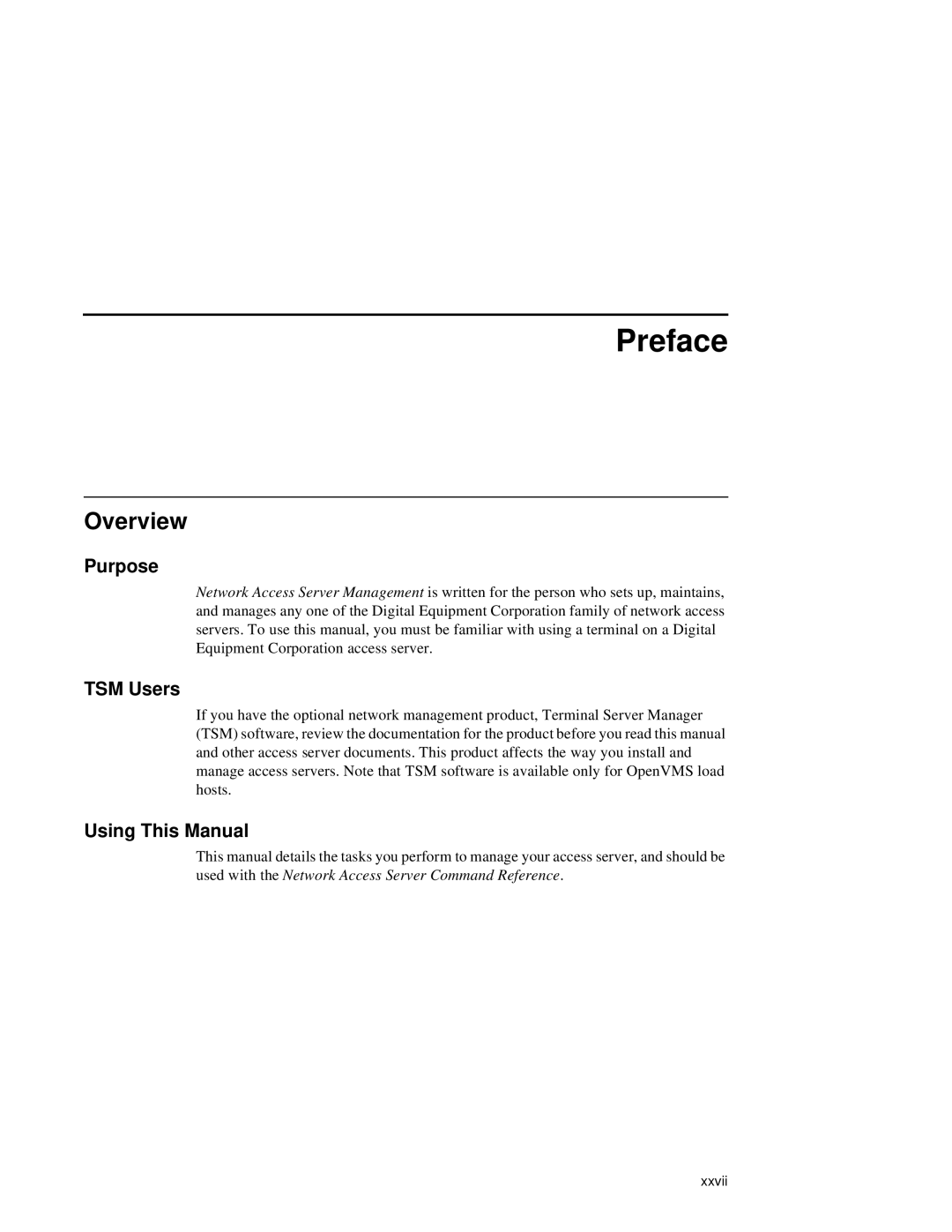 HP NetRider manual Preface, Overview, Purpose, TSM Users, Using This Manual 