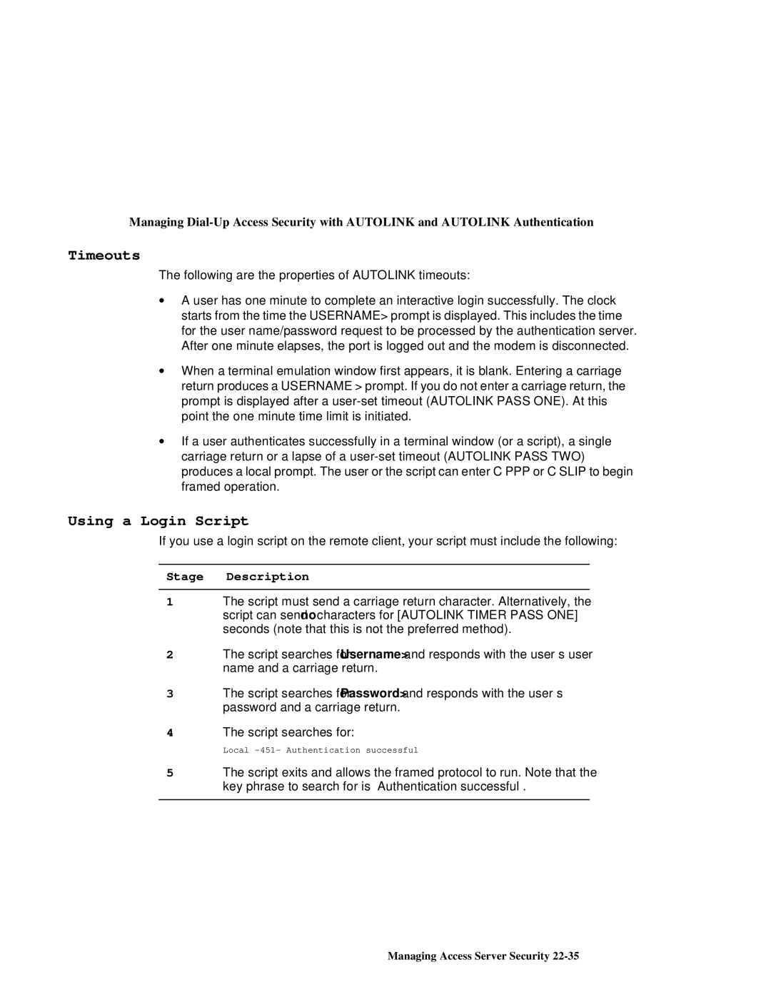 HP NetRider manual Timeouts, Using a Login Script 