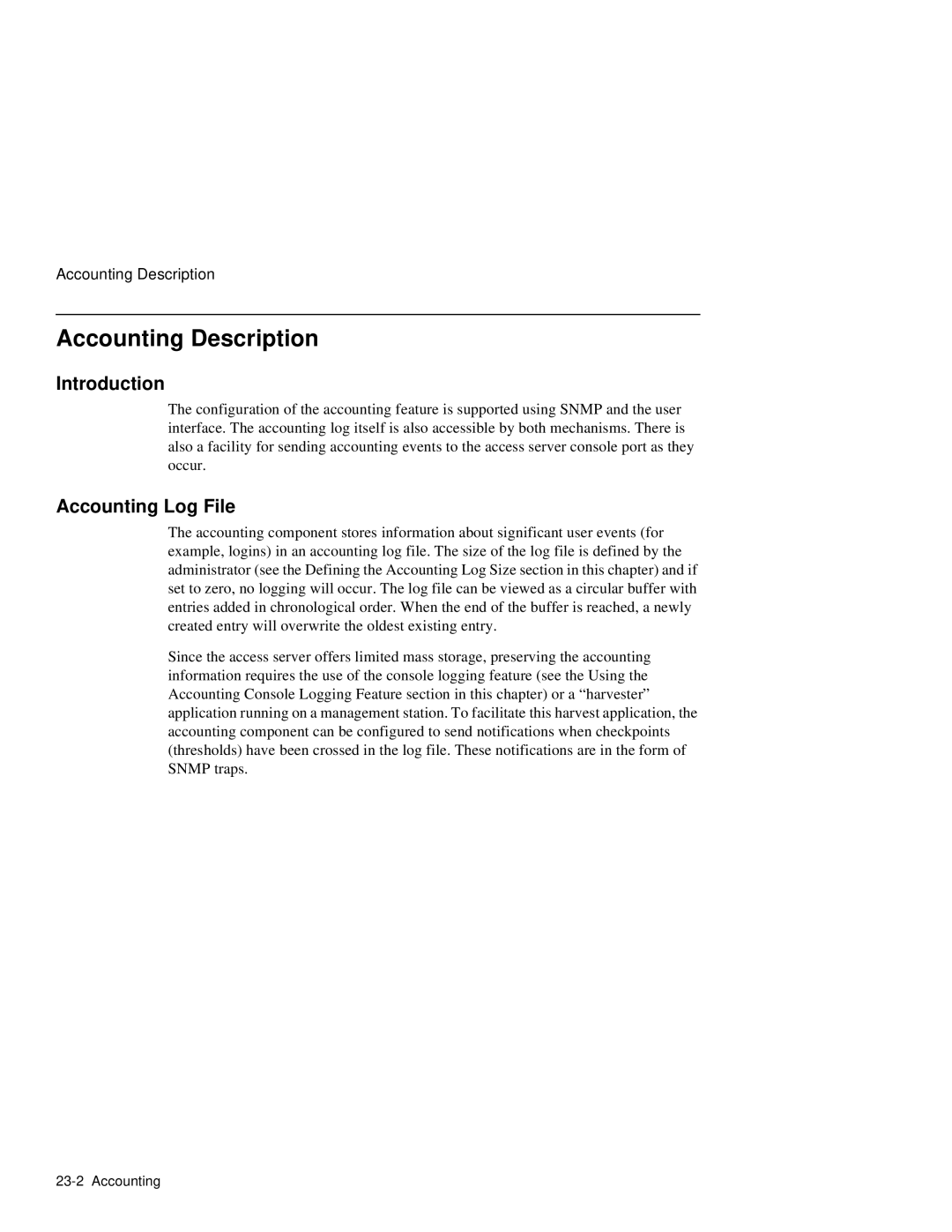 HP NetRider manual Accounting Description, Accounting Log File 