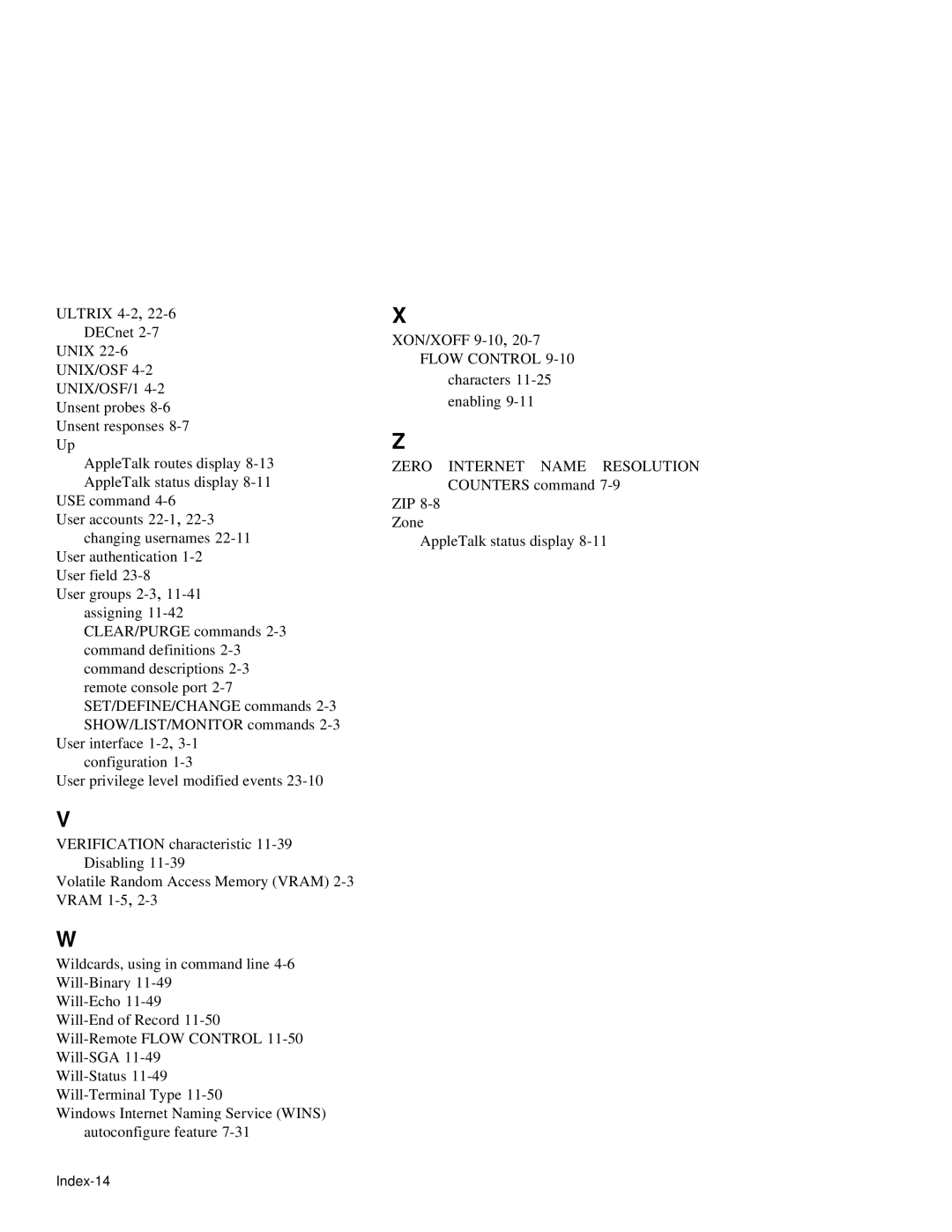 HP NetRider manual Index-14 