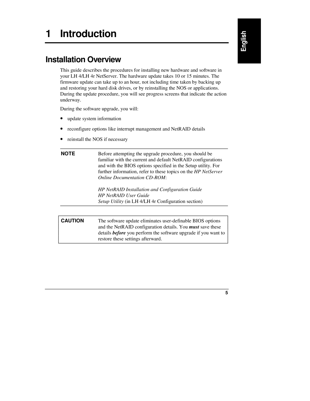 HP LH 4, NetServewr, LH4r, LH 3 manual Introduction, Installation Overview 