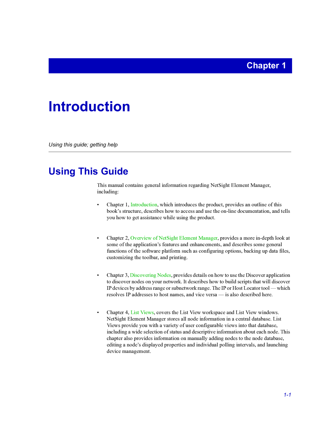 HP Netsight manual Introduction, Using This Guide 