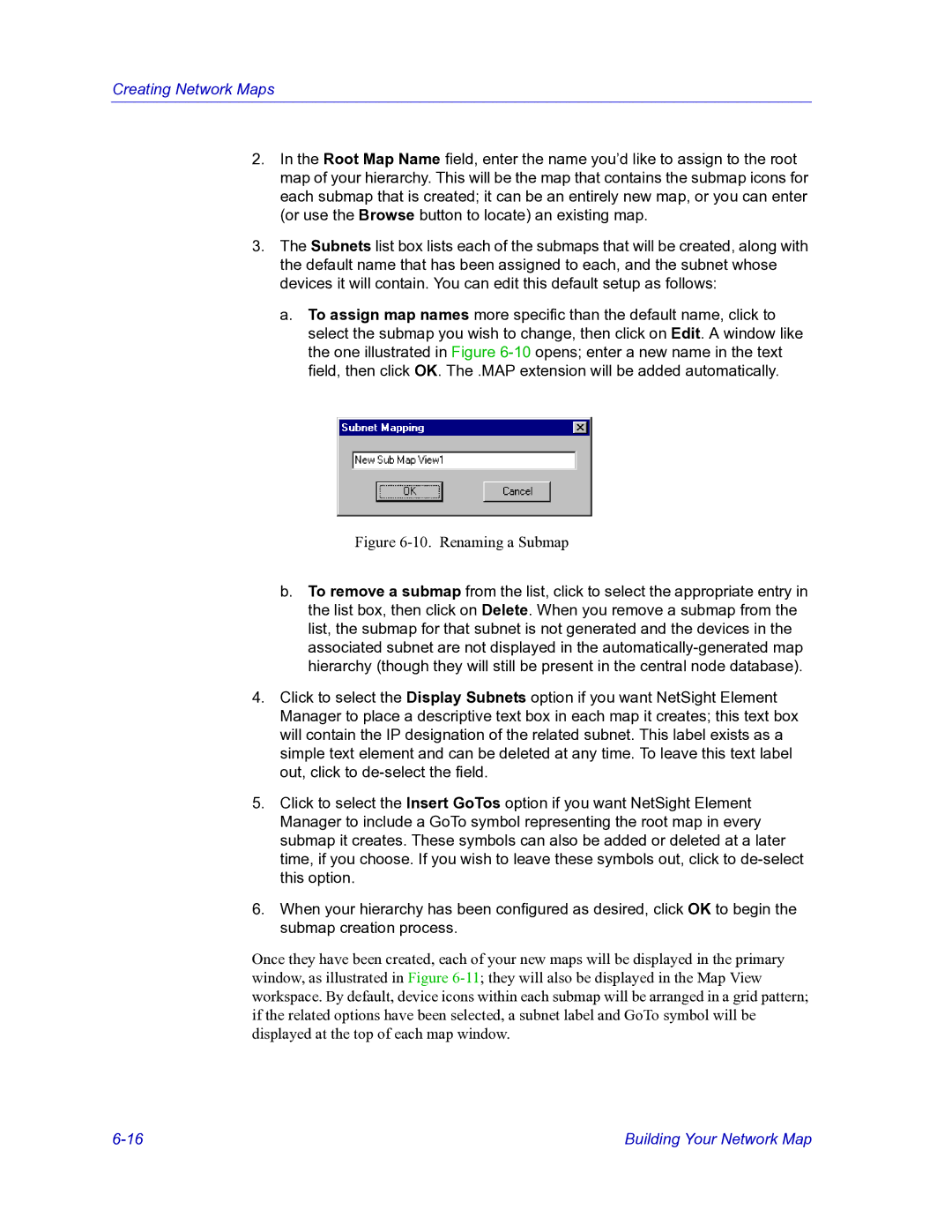 HP Netsight manual Renaming a Submap 