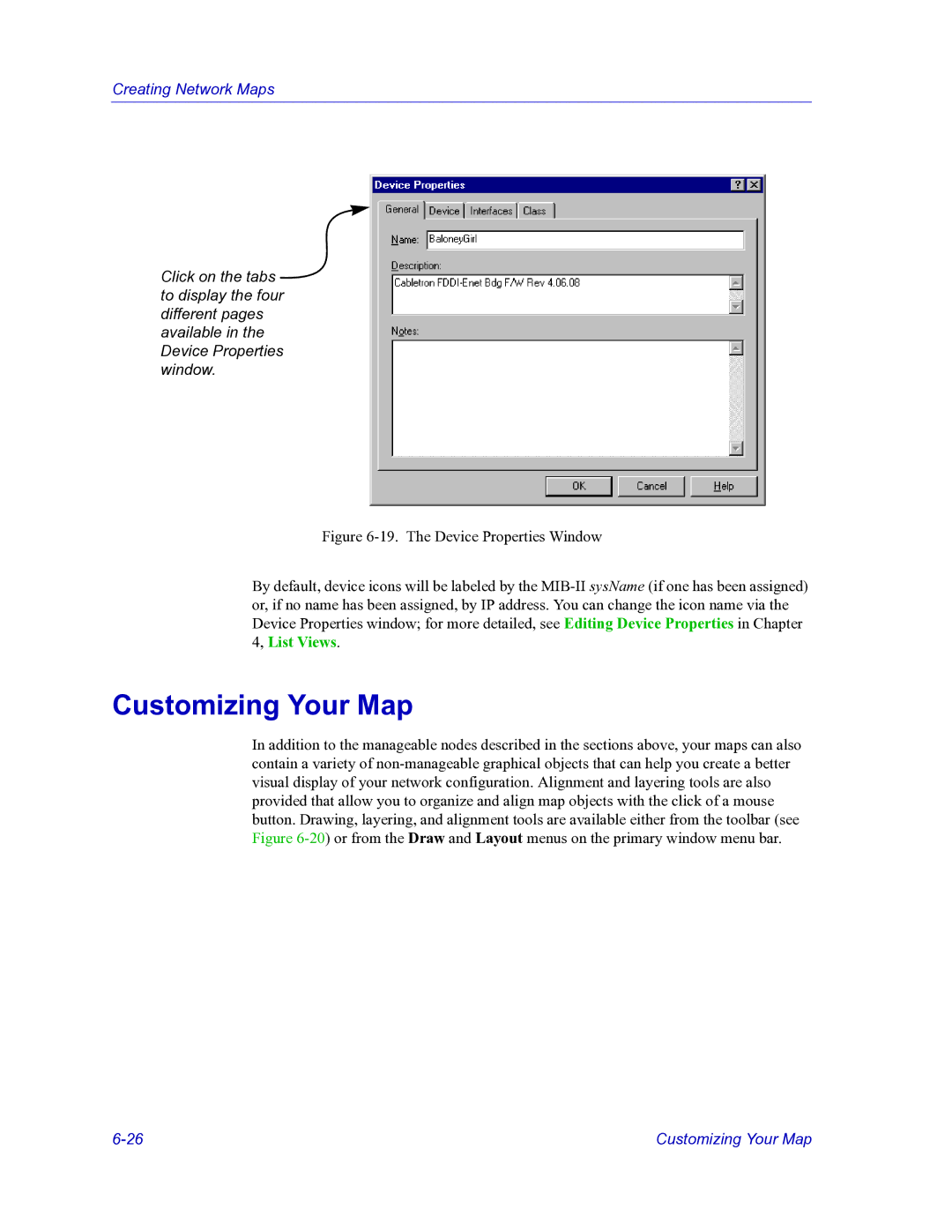 HP Netsight manual Customizing Your Map 