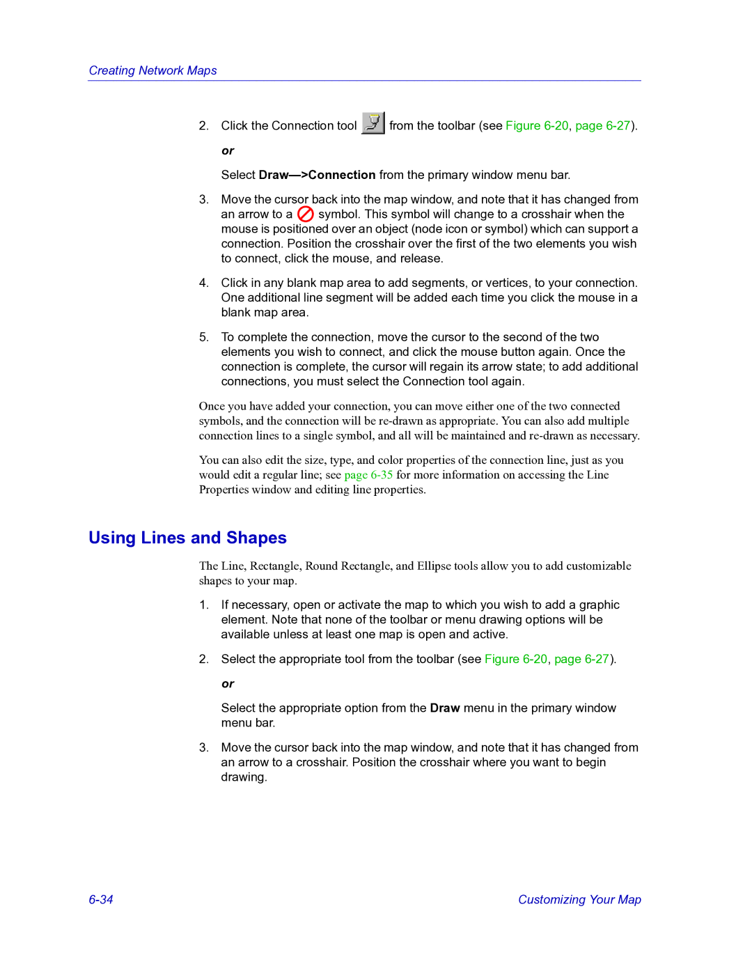 HP Netsight manual Using Lines and Shapes 