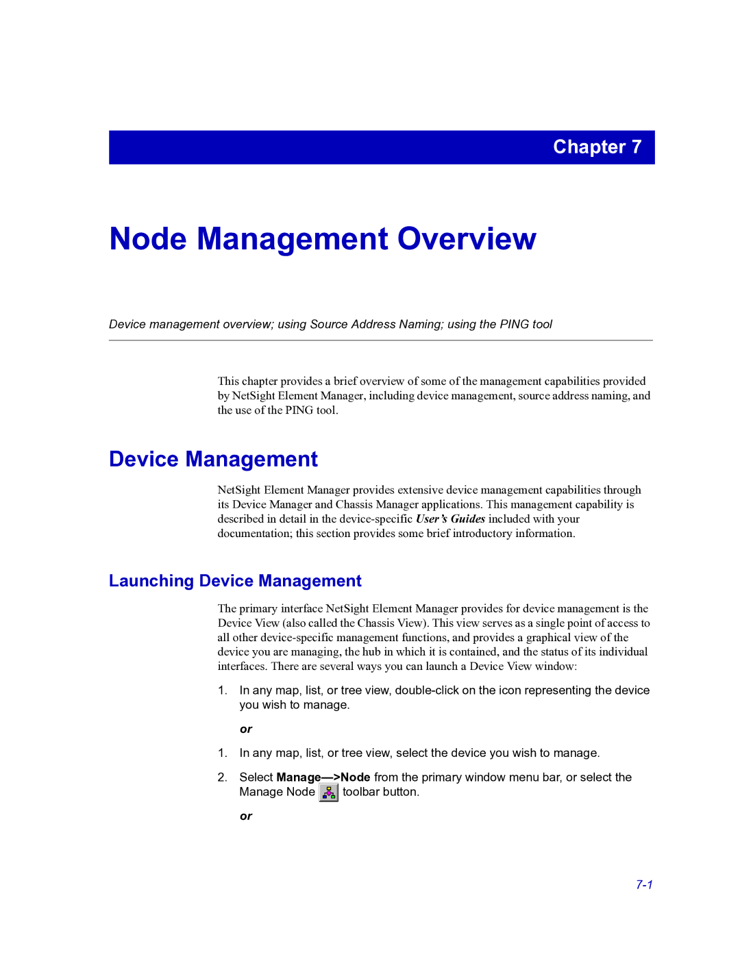 HP Netsight manual Launching Device Management 