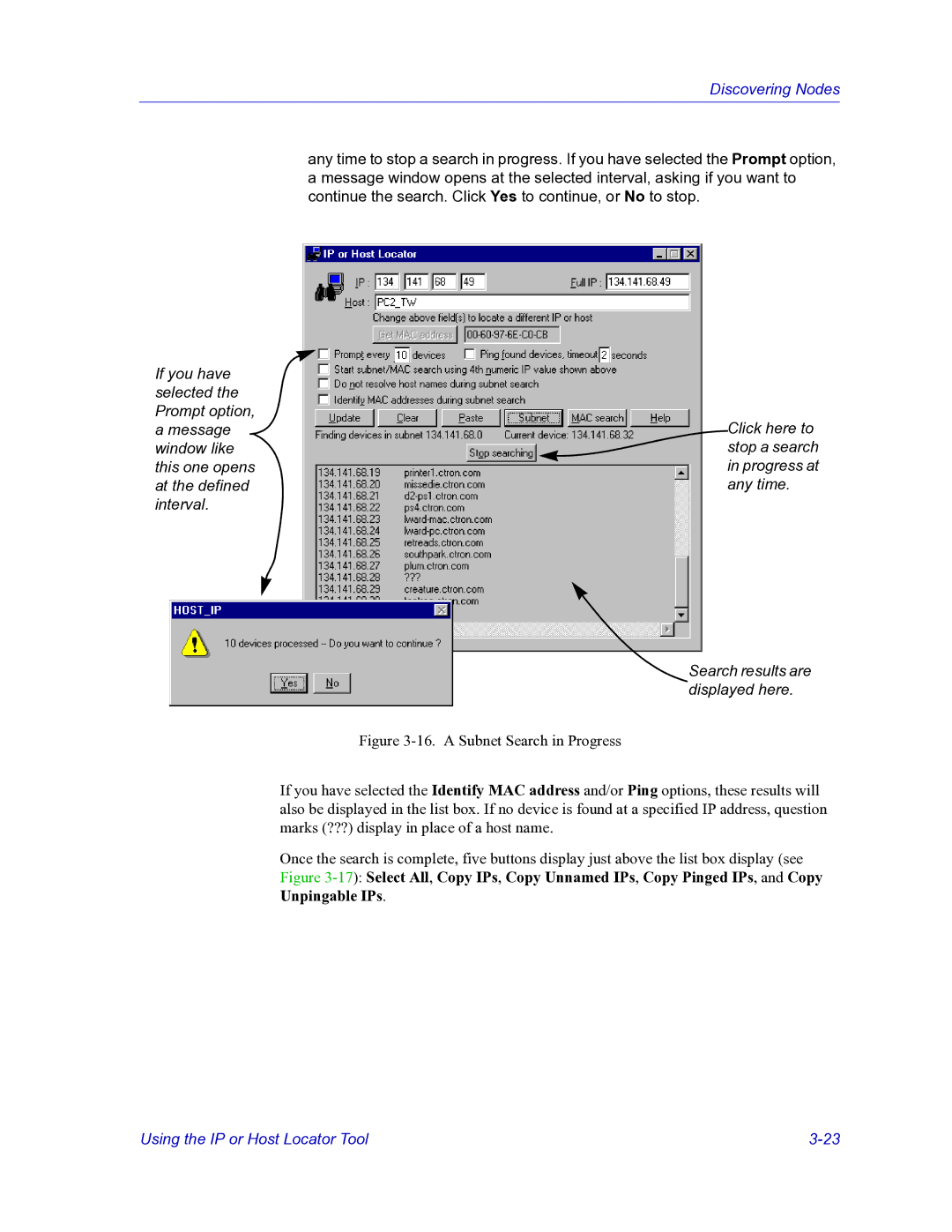 HP Netsight manual Discovering Nodes 