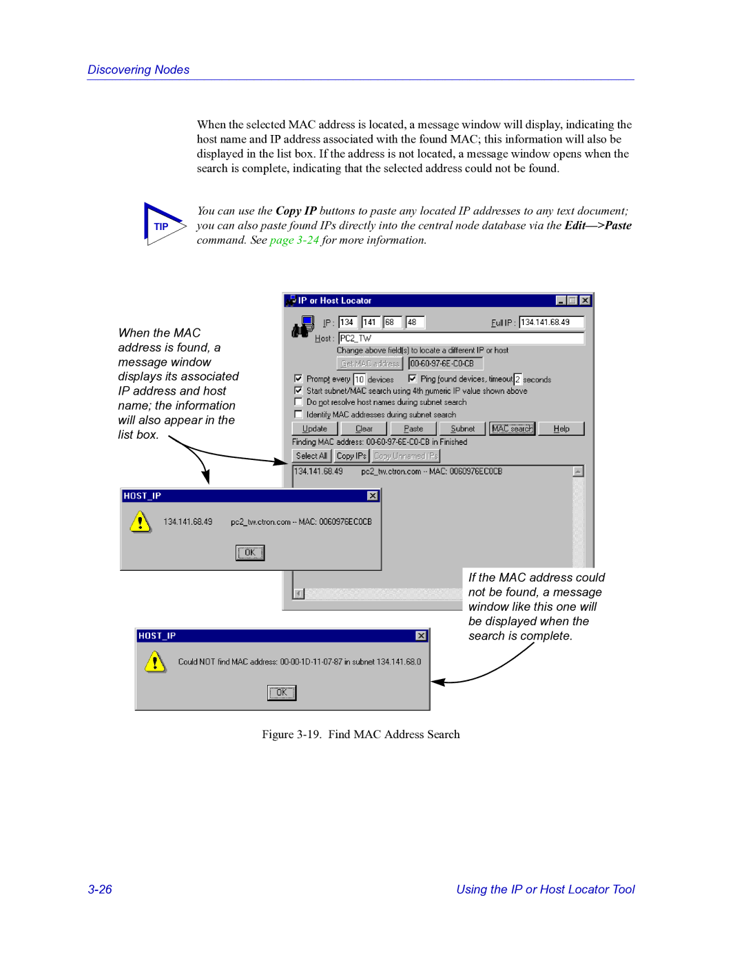 HP Netsight manual Find MAC Address Search 