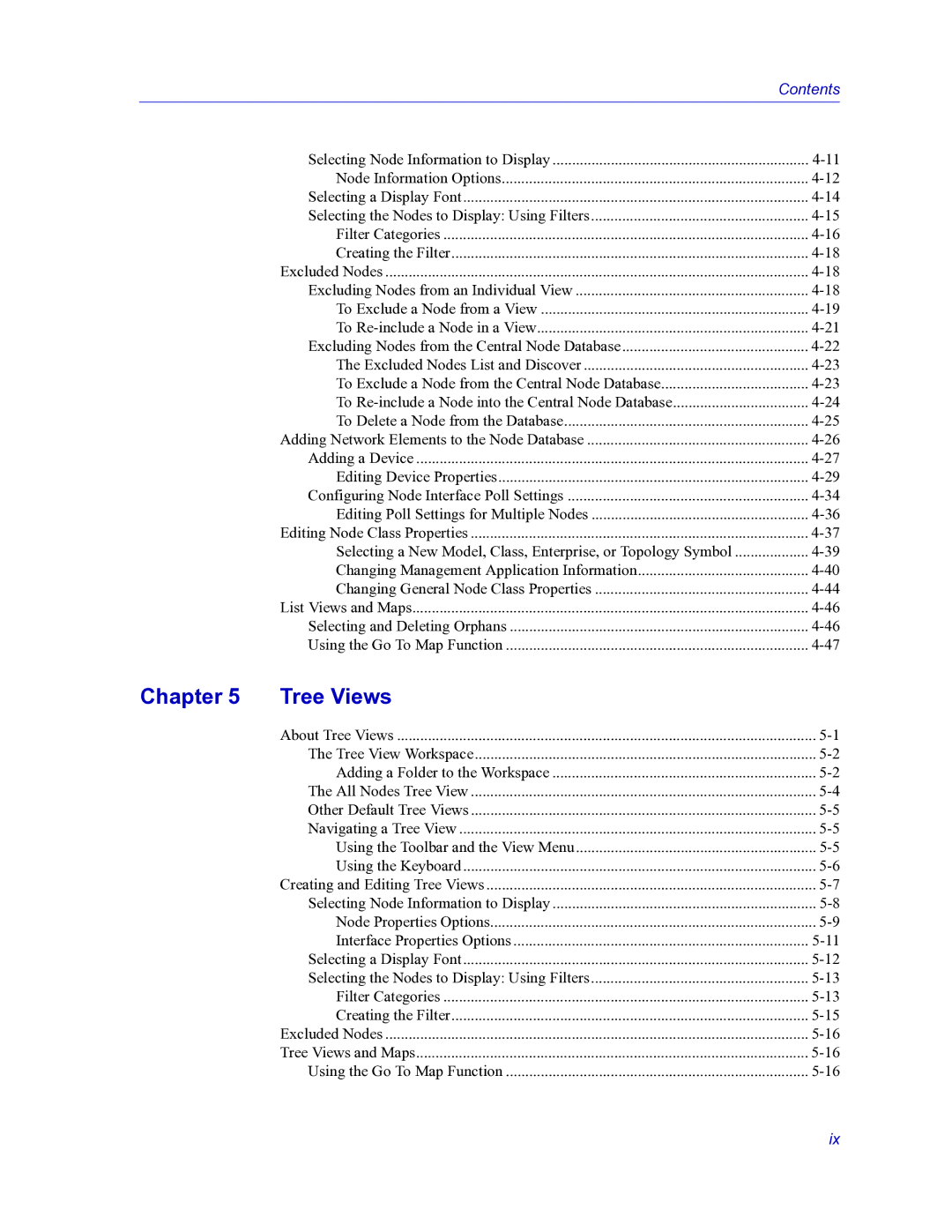 HP Netsight manual Chapter Tree Views, Editing Node Class Properties 