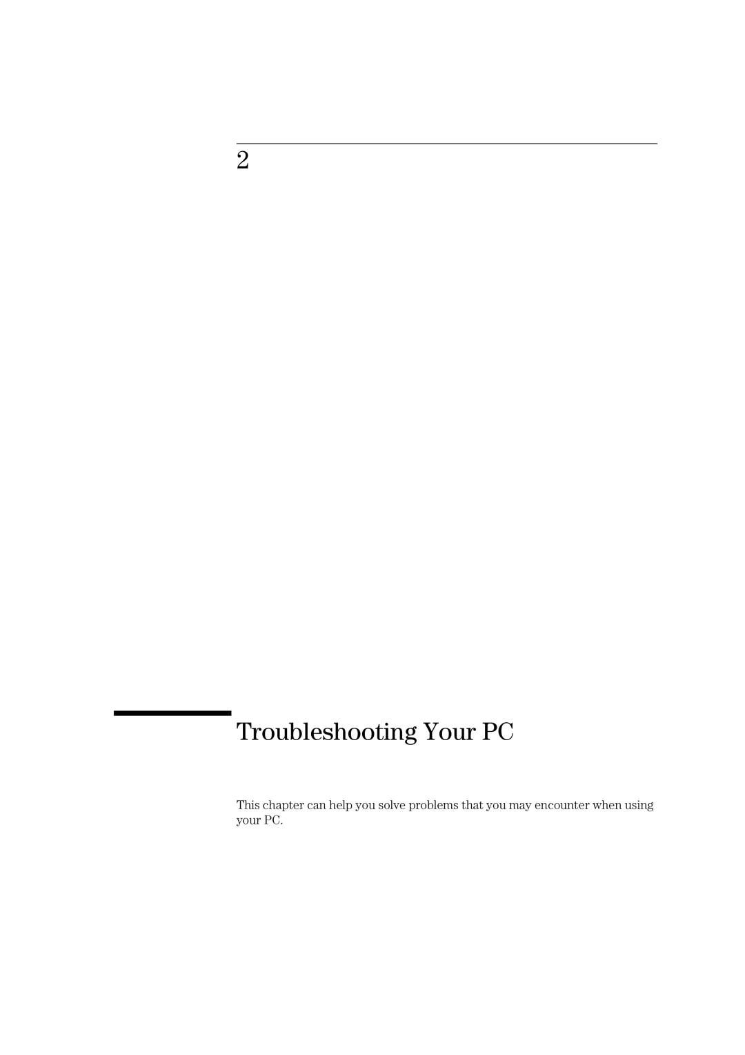 HP NetVectra N30, NetVectra N20 manual Troubleshooting Your PC 