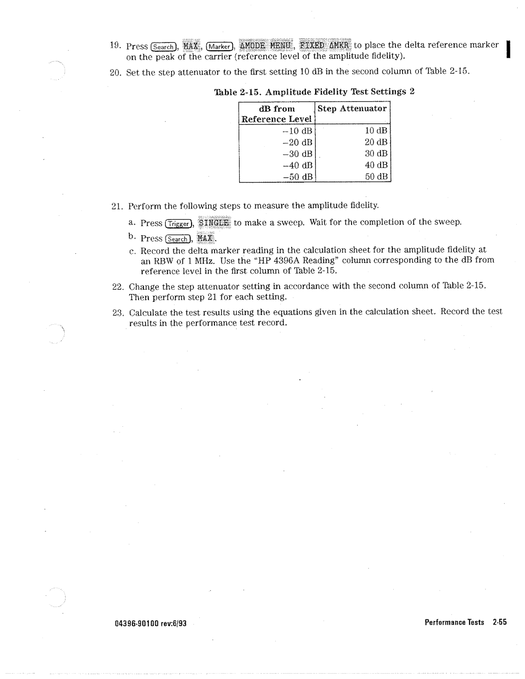 HP Network Hardware 4396A manual 