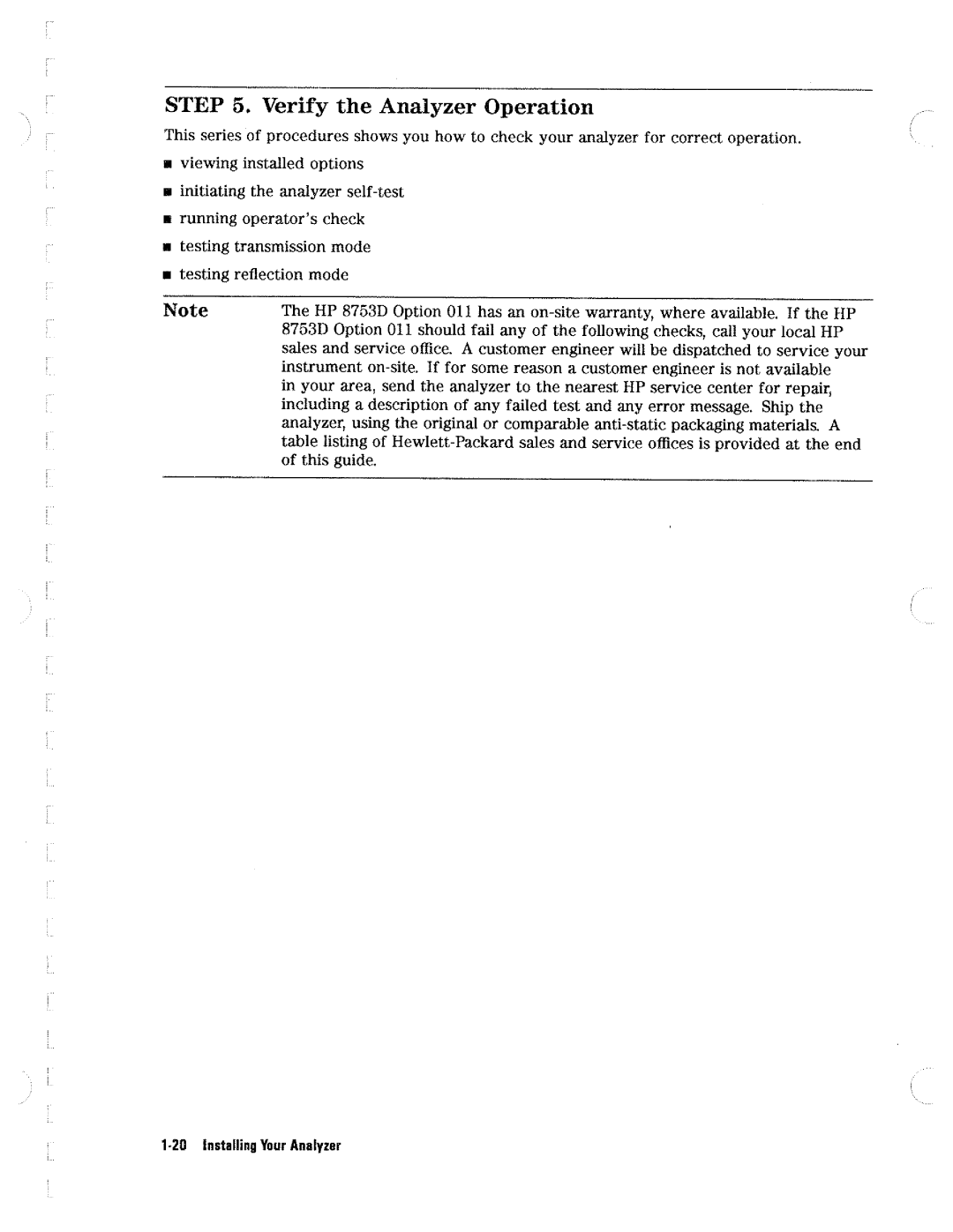 HP Network Hardware 8753D manual 