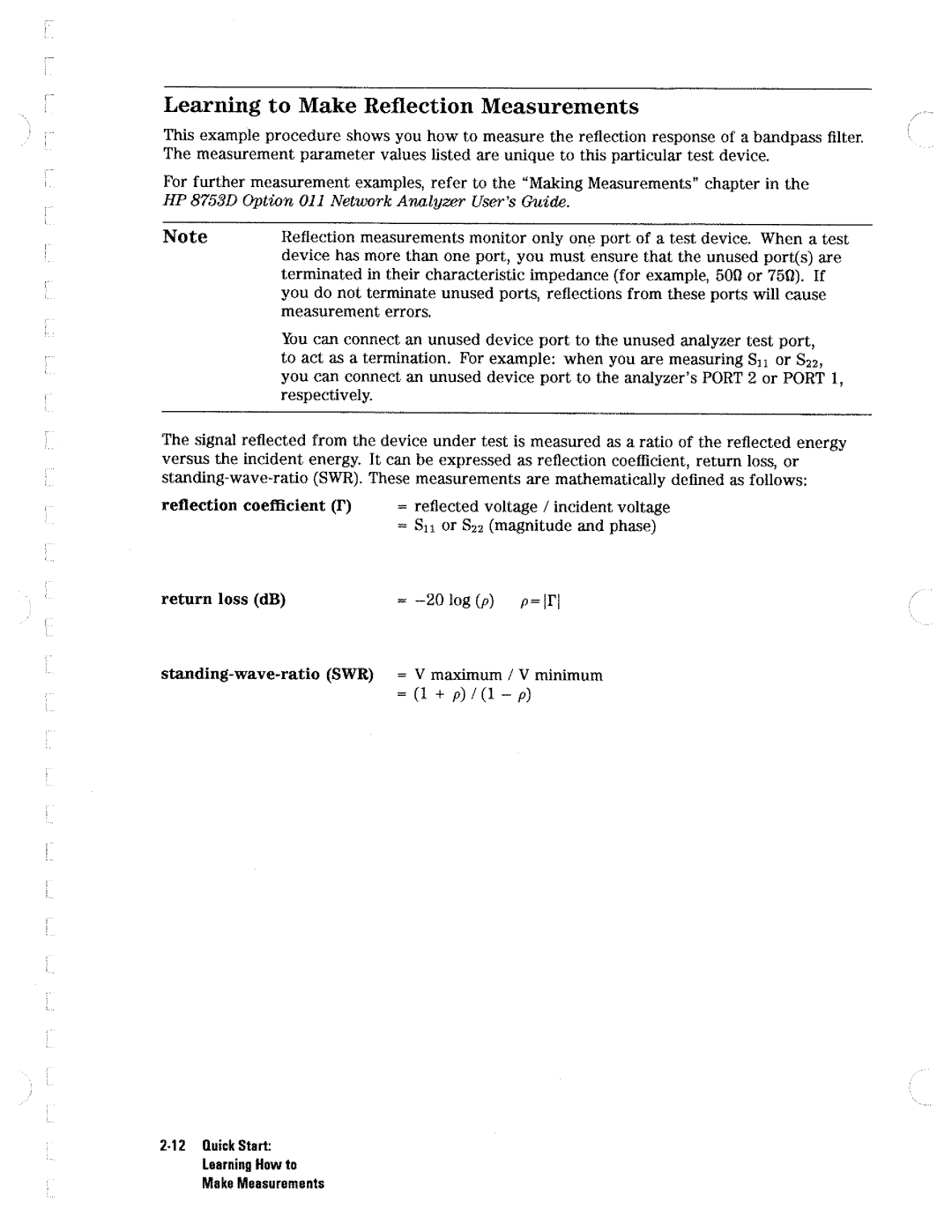 HP Network Hardware 8753D manual 