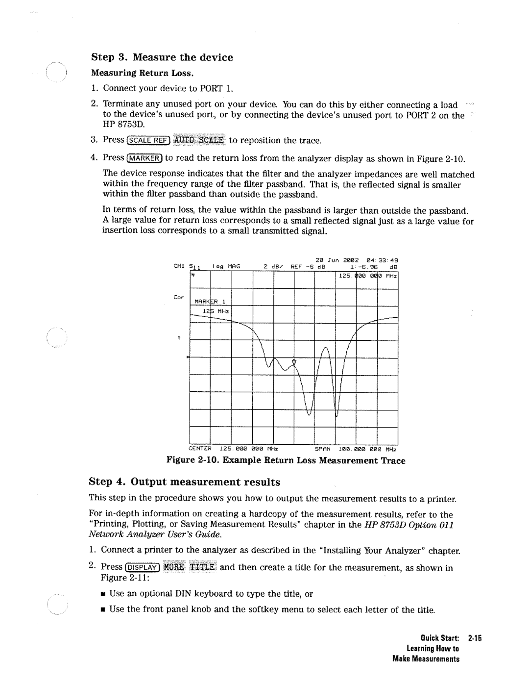 HP Network Hardware 8753D manual 