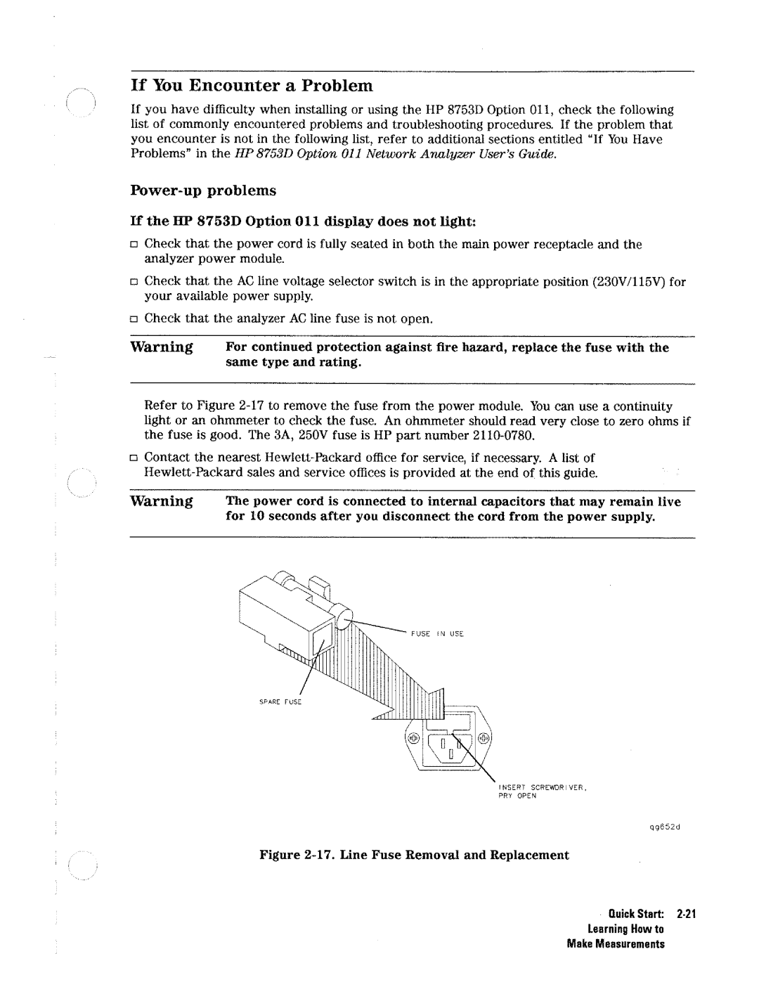 HP Network Hardware 8753D manual 