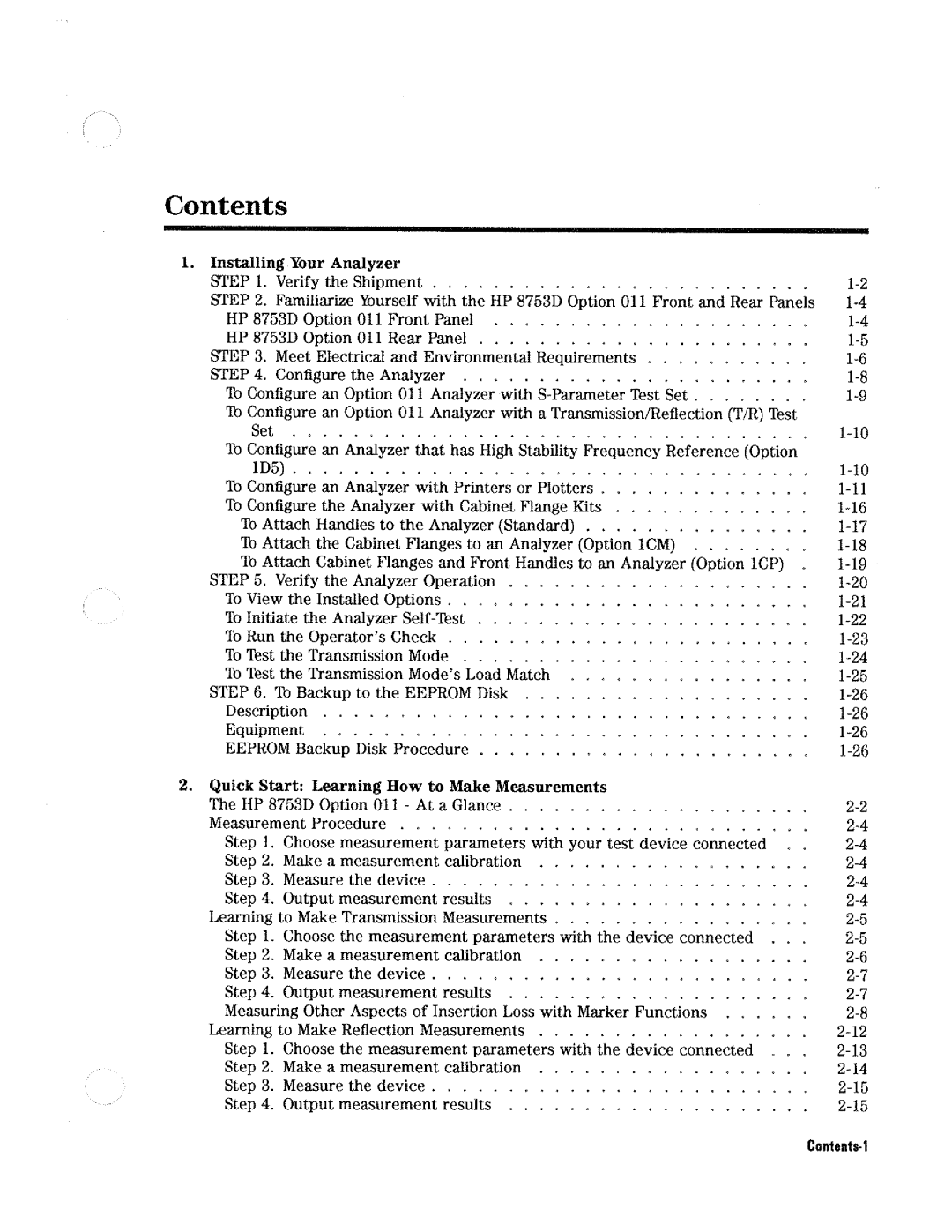 HP Network Hardware 8753D manual 
