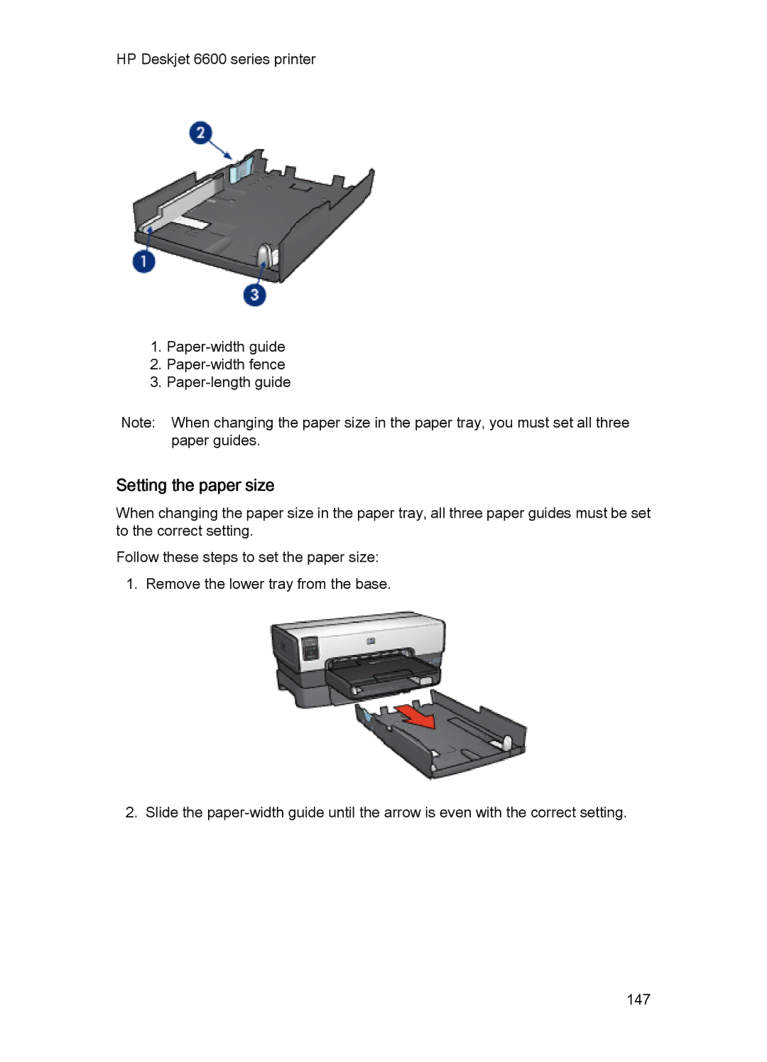 HP Networking 6600 manual Setting the paper size 