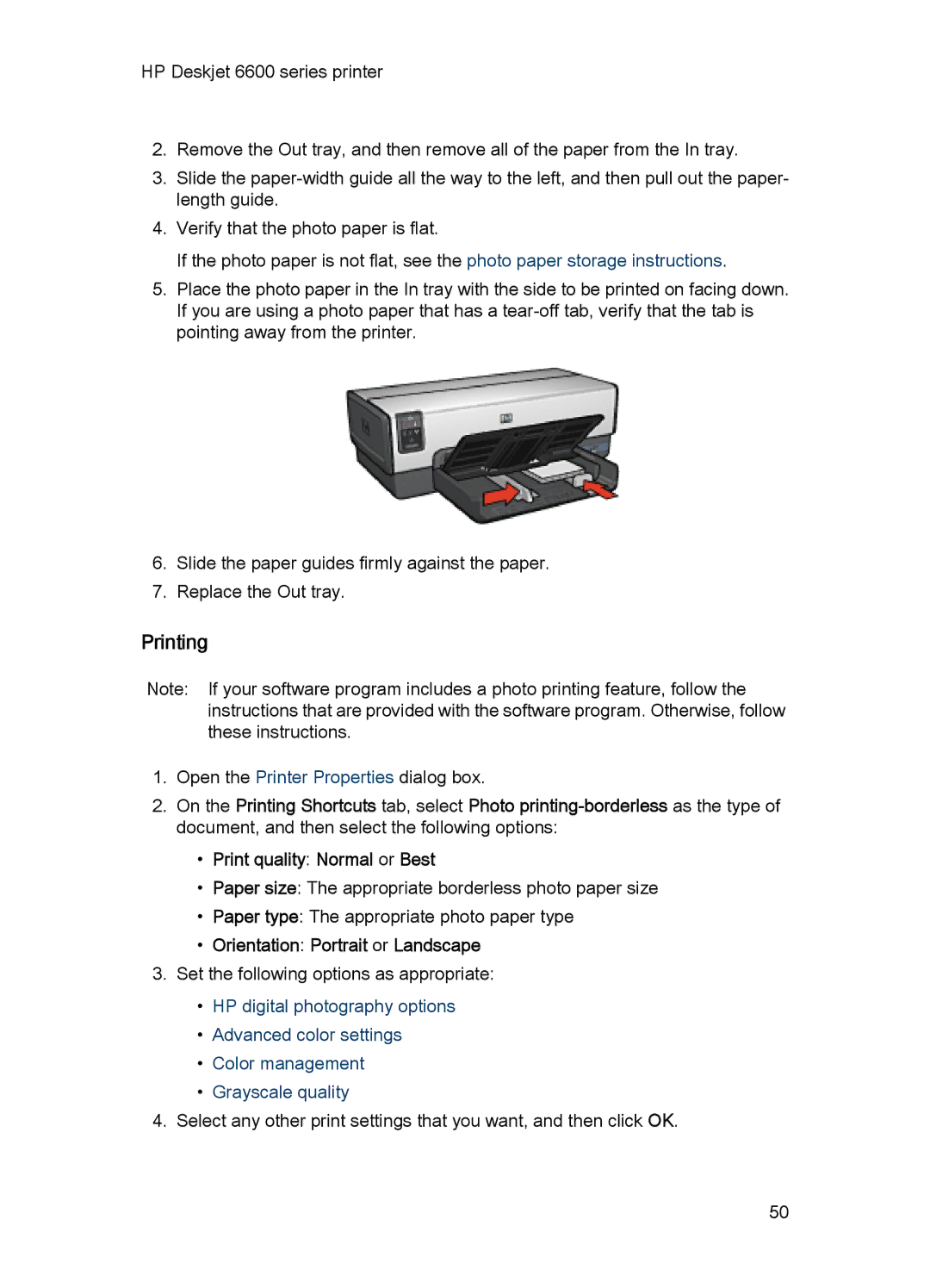 HP Networking 6600 manual Printing, Orientation Portrait or Landscape 